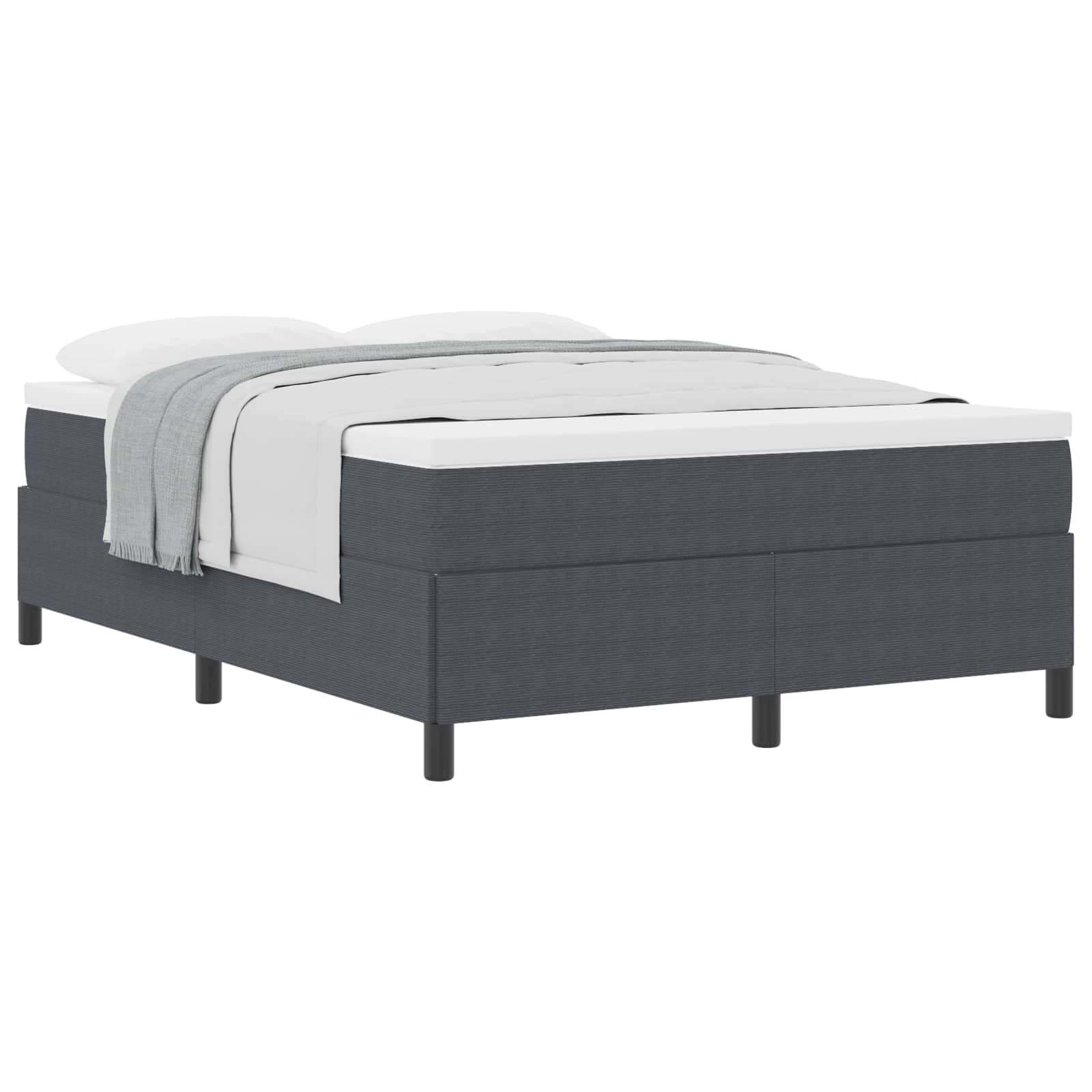 vidaXL Estrutura de Cama Cinza Escuro 160x200 cm em Tecido de Corduró - 304652411