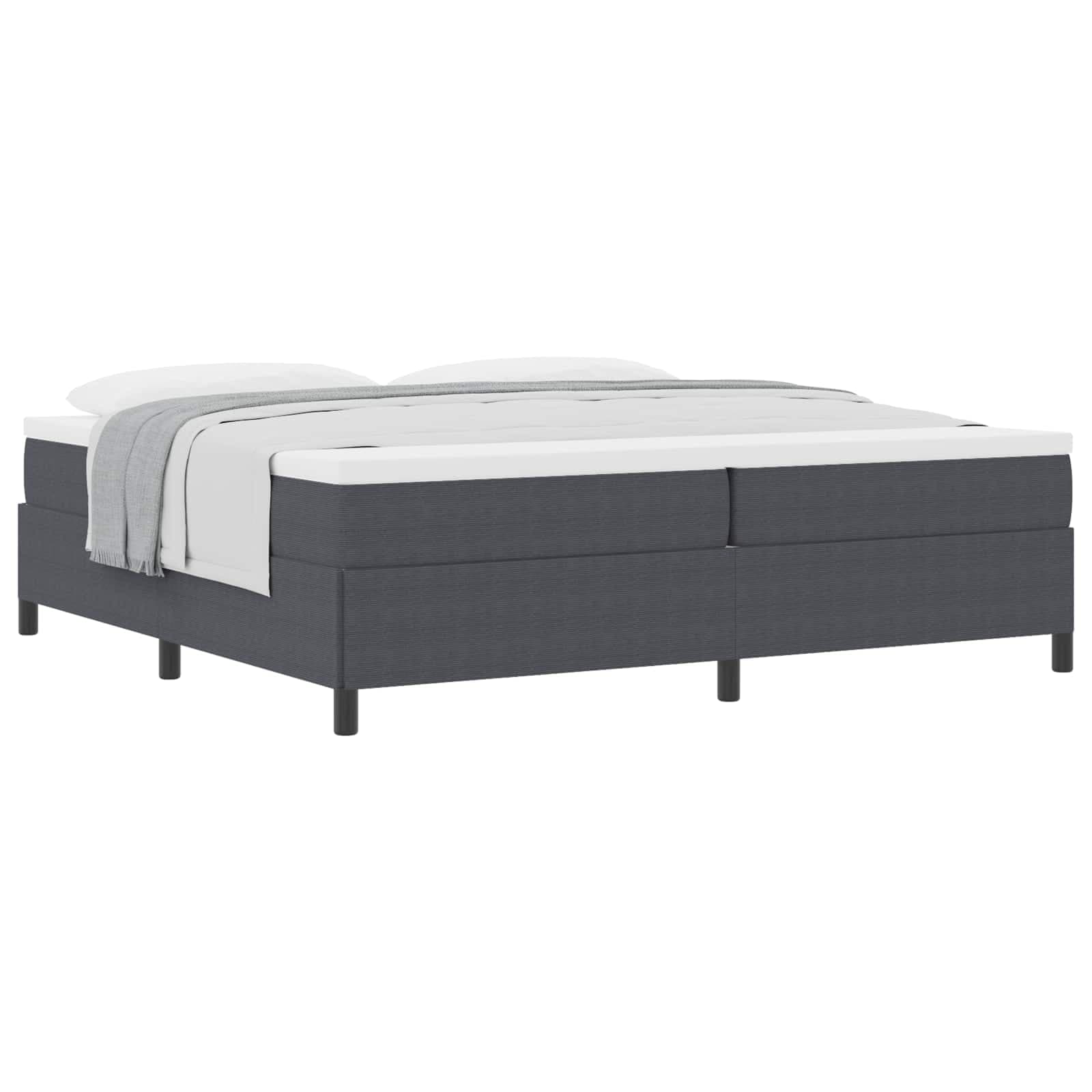 vidaXL Estrutura de Cama Cinza Escuro 200x200 cm Tecido Cotelê - 2511387828
