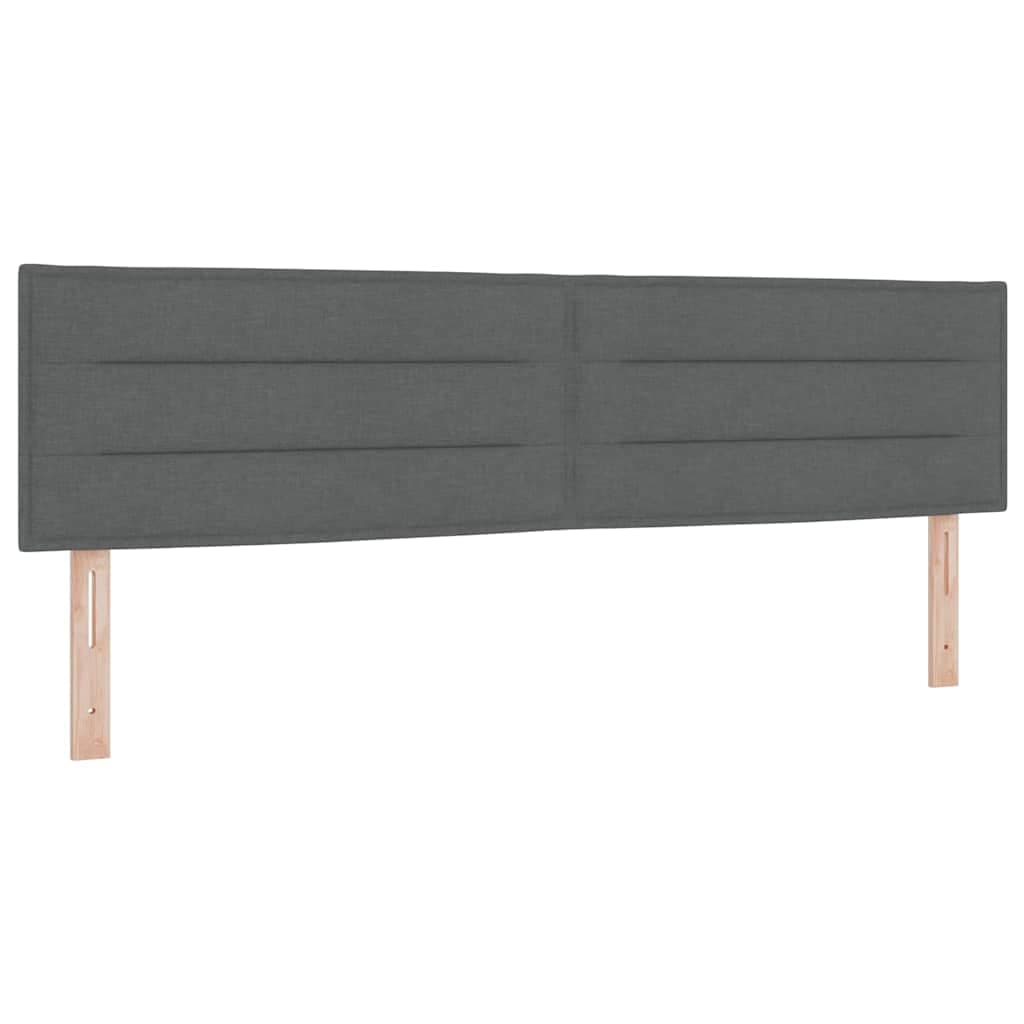 vidaXL Cabeceira Design Linhas Cinza Escuro 180 cm Tecido - 3627157716
