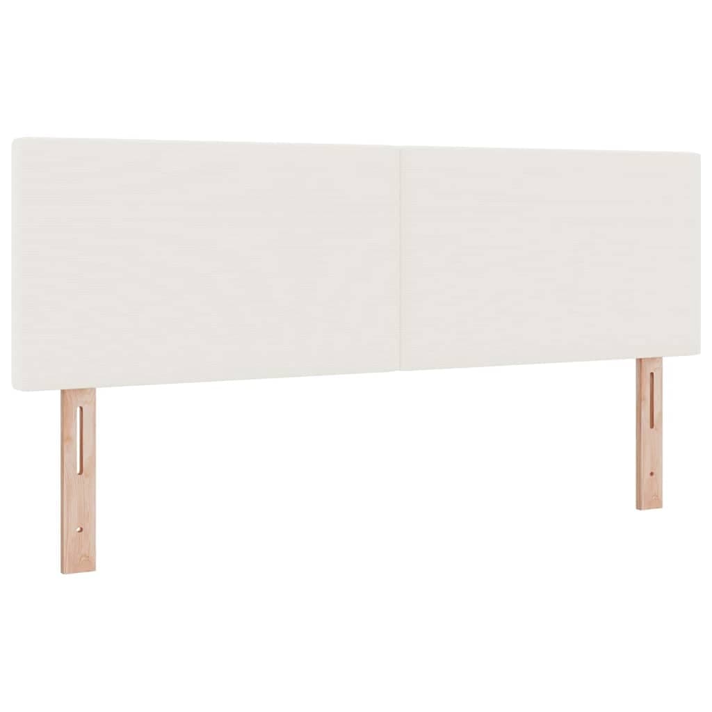 vidaXL Cabeceira Design Simples Creme 140 cm em Tecido Corduroy - 3921863342