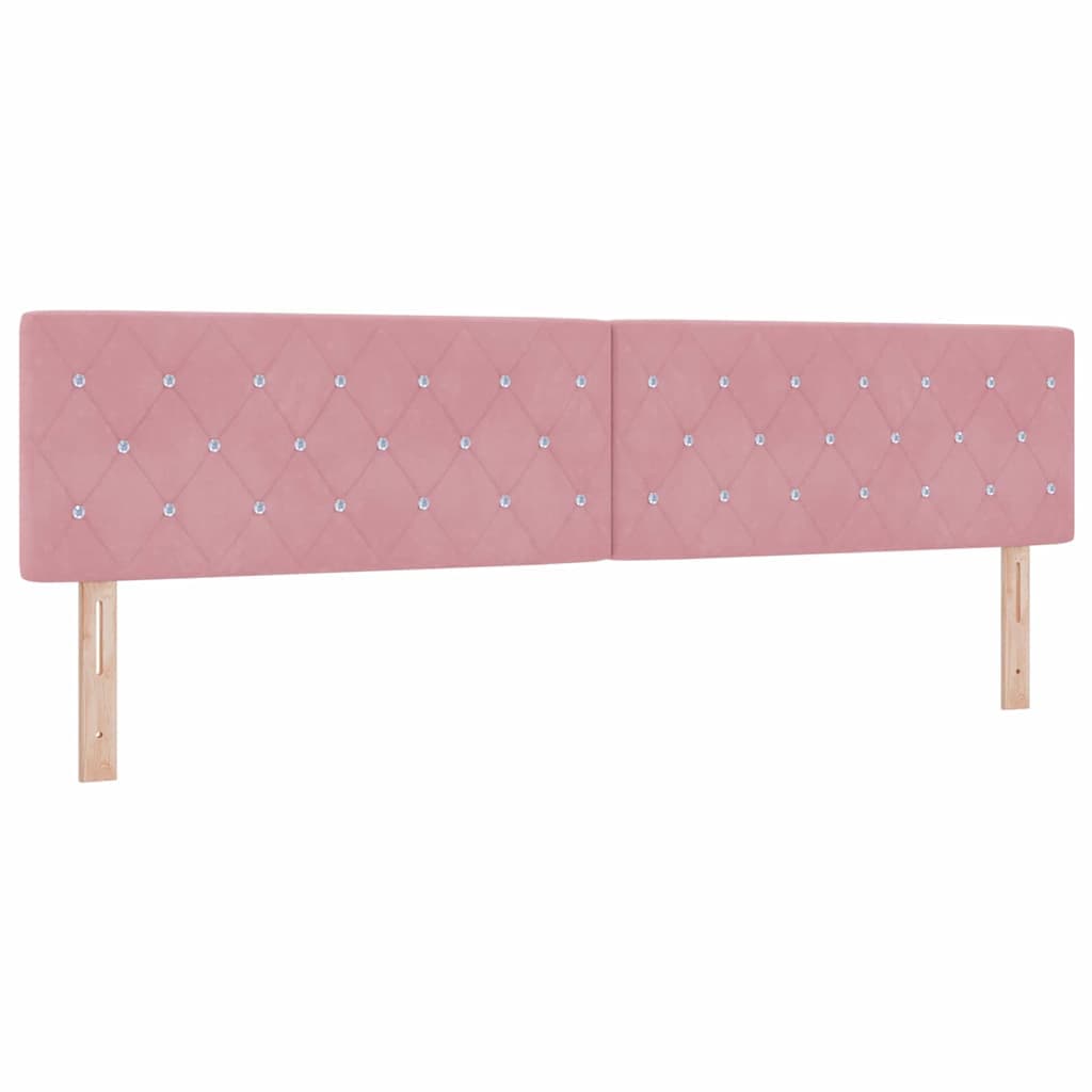 vidaXL Cabeceira Rosa 200 cm Veludo