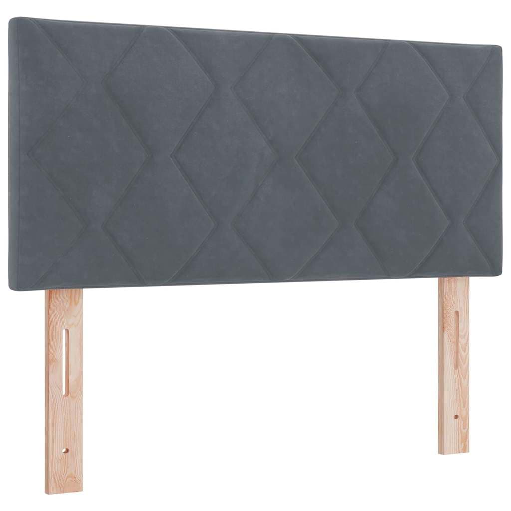vidaXL Cabeceira Cinza Escuro 90 cm Veludo