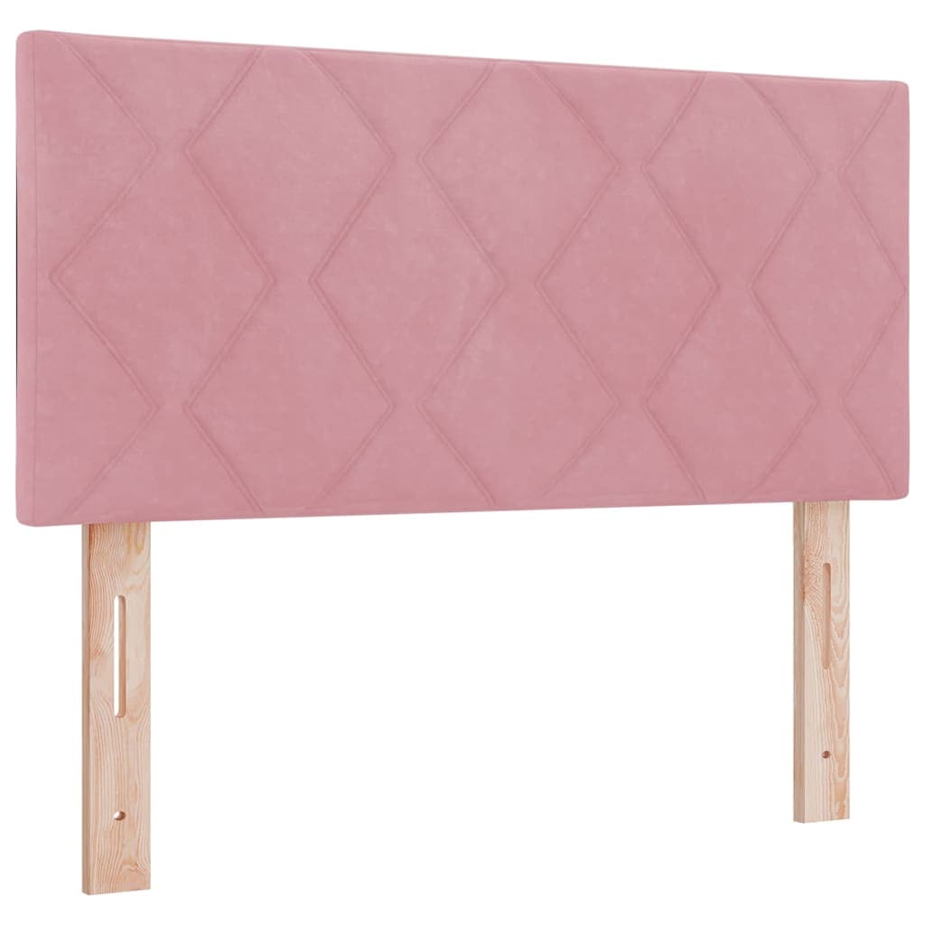 vidaXL Cabeceira Rosa 100 cm Veludo