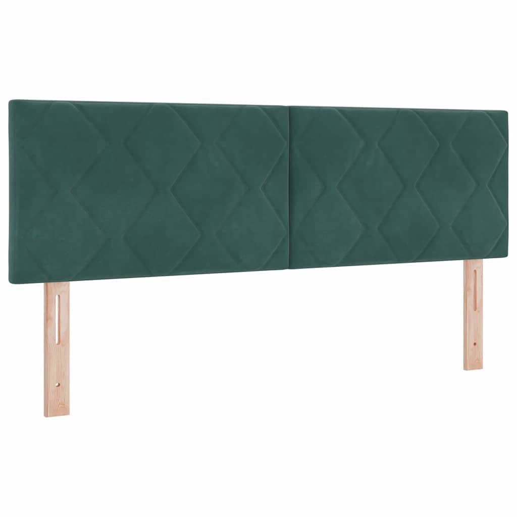 vidaXL Cabeceira Verde Escuro 144 cm Veludo