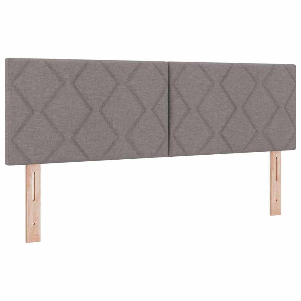 vidaXL Cabeceira Cinzento-acastanhado 160 cm tecido