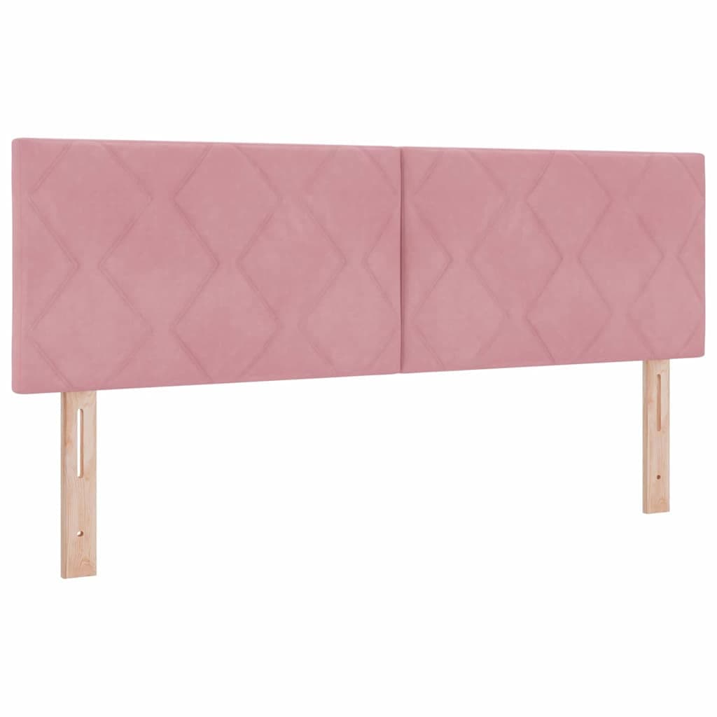 vidaXL Cabeceira Rosa 160 cm Veludo