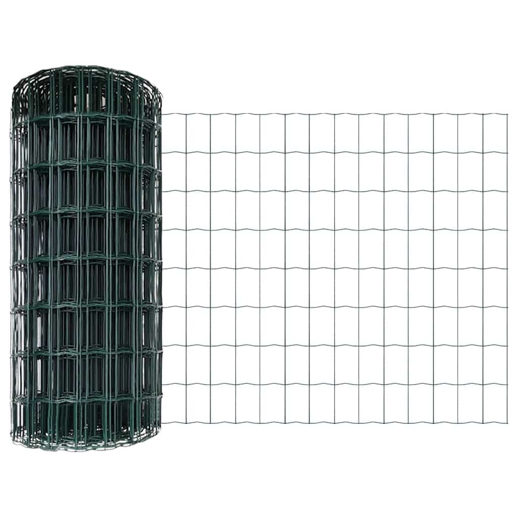 vidaXL Cerca com Poste Verde
