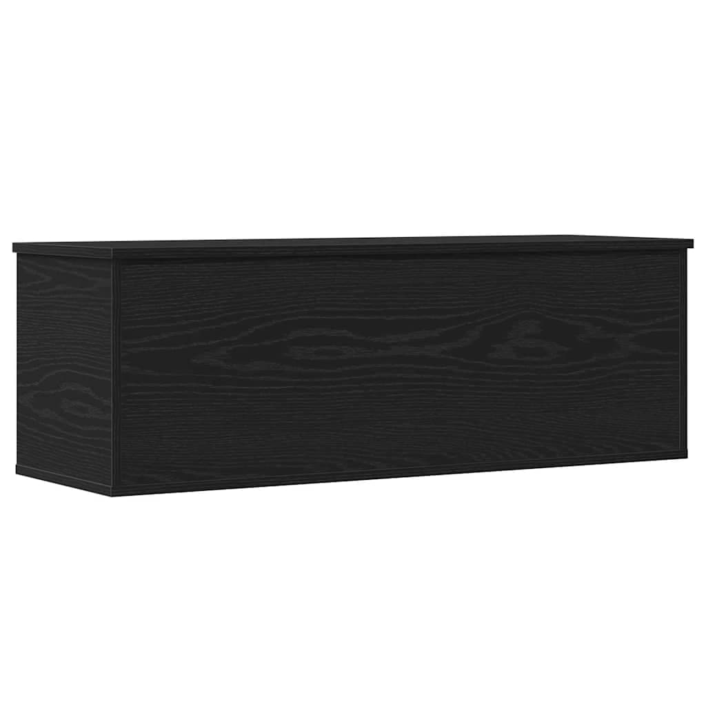 vidaXL Caixa de Armazenamento Carvalho Preto 102 x 35 x 35 cm