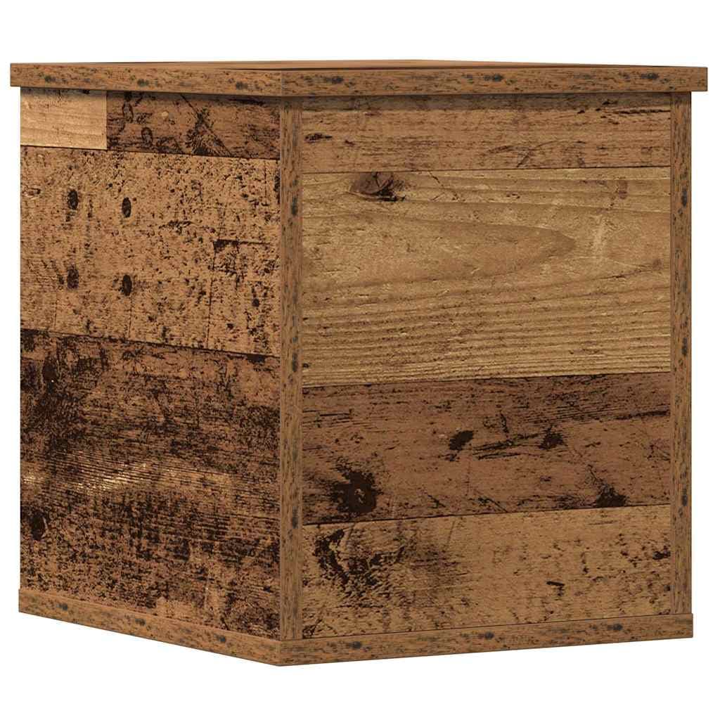vidaXL Caixa de Armazenamento Madeira Antiga 30 x 35 x 35 cm