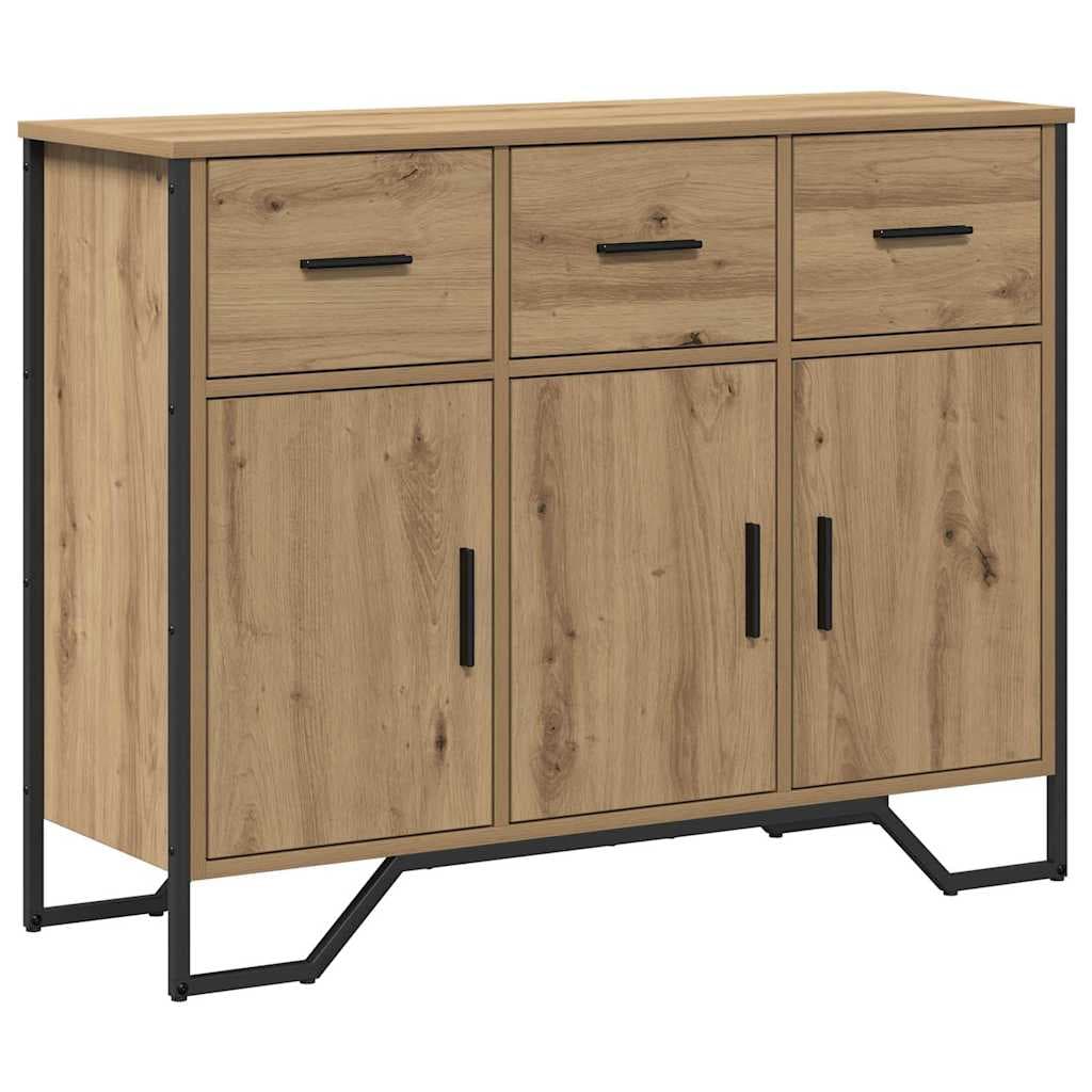 vidaXL Buffet Carvalho Artesanal 97 x 32,5 x 74,5 cm