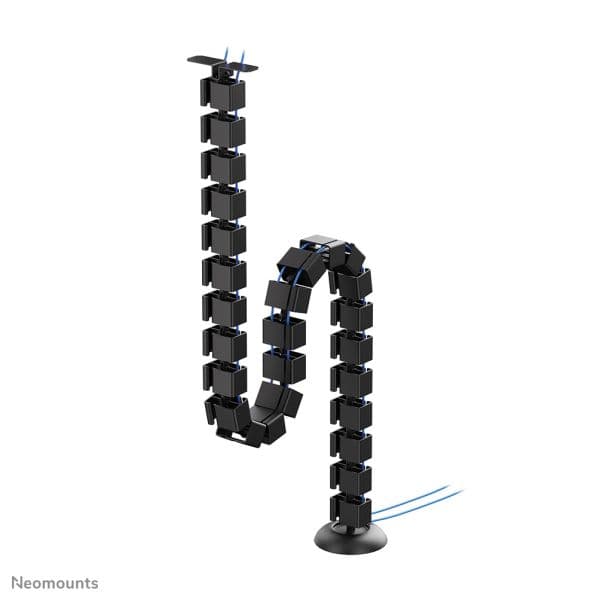 Neomounts Kit de Reparação/Organizador de Cabos ADS06-130BL para Secretária, Vertebral, Preto