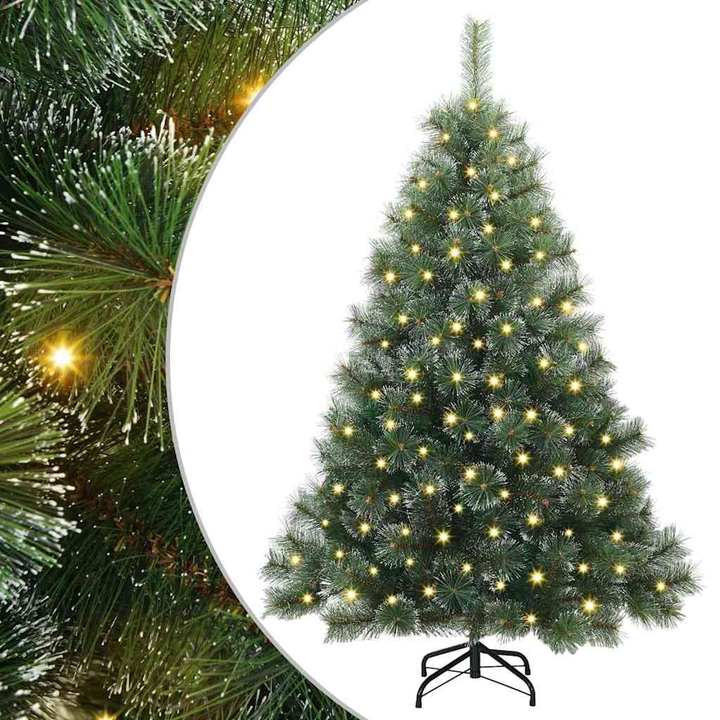 vidaXL Árvore de Natal Artificial com 150 Leds Verde 150 cm Pe e Pvc - 386763793