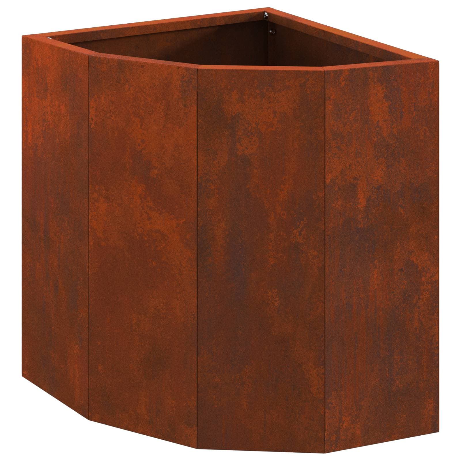 vidaXL Vaso de Canto Ferro Enferrujado 30 x 30 x 35 cm Aço corten
