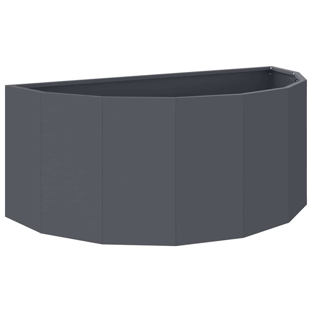 vidaXL Floreira Antracite 90 x 45 x 35 cm Aço
