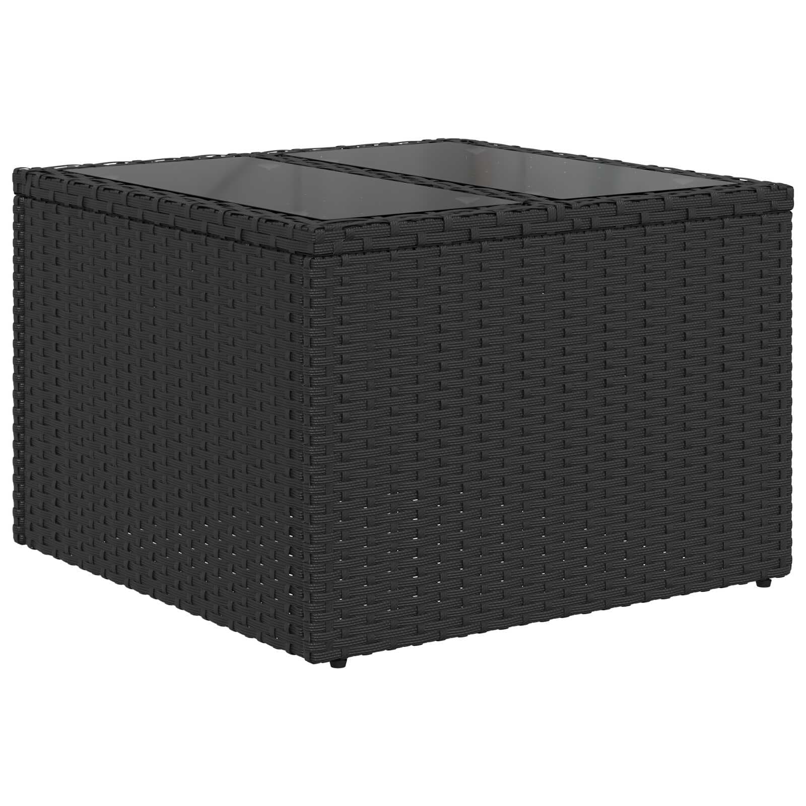 vidaXL Conjunto de Sofá de Jardim com almofada 8 pcs Preto e Creme