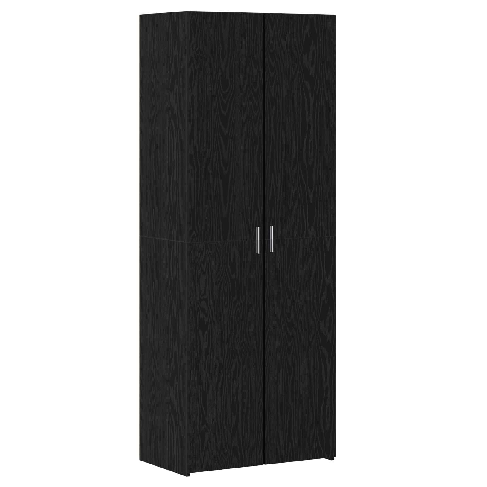 vidaXL Buffê 2 pcs Carvalho Preto 70 x 42,5 x 185 cm