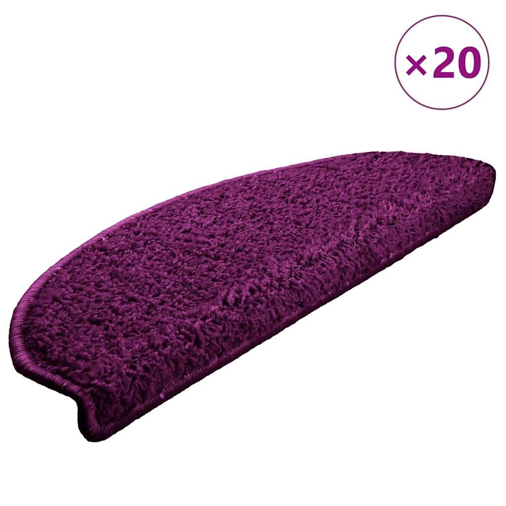 Tapete vidaXL de Escada 20 Peças 65x21x4 cm Violeta - 503923803