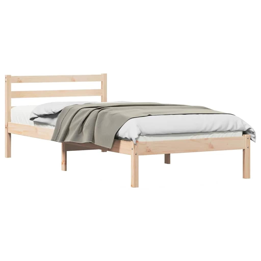 vidaXL Estrutura da Cama com cabeceira Castanho 225,5 x 85,5 x 69,5 cm