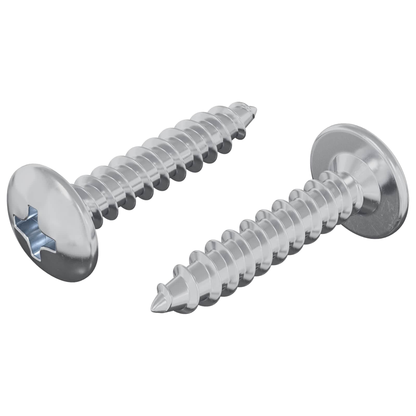 vidaXL Prego Autoperfurante 2 pcs Revestido de zinco 4 x 20 mm Aço