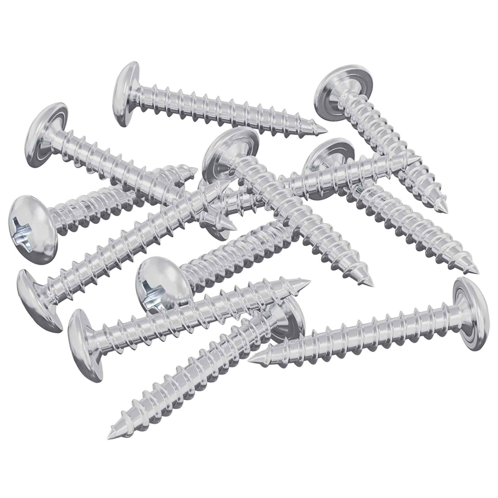 vidaXL Parafusos de Madeira 12 pcs Prateado M4 x 25 mm Aço