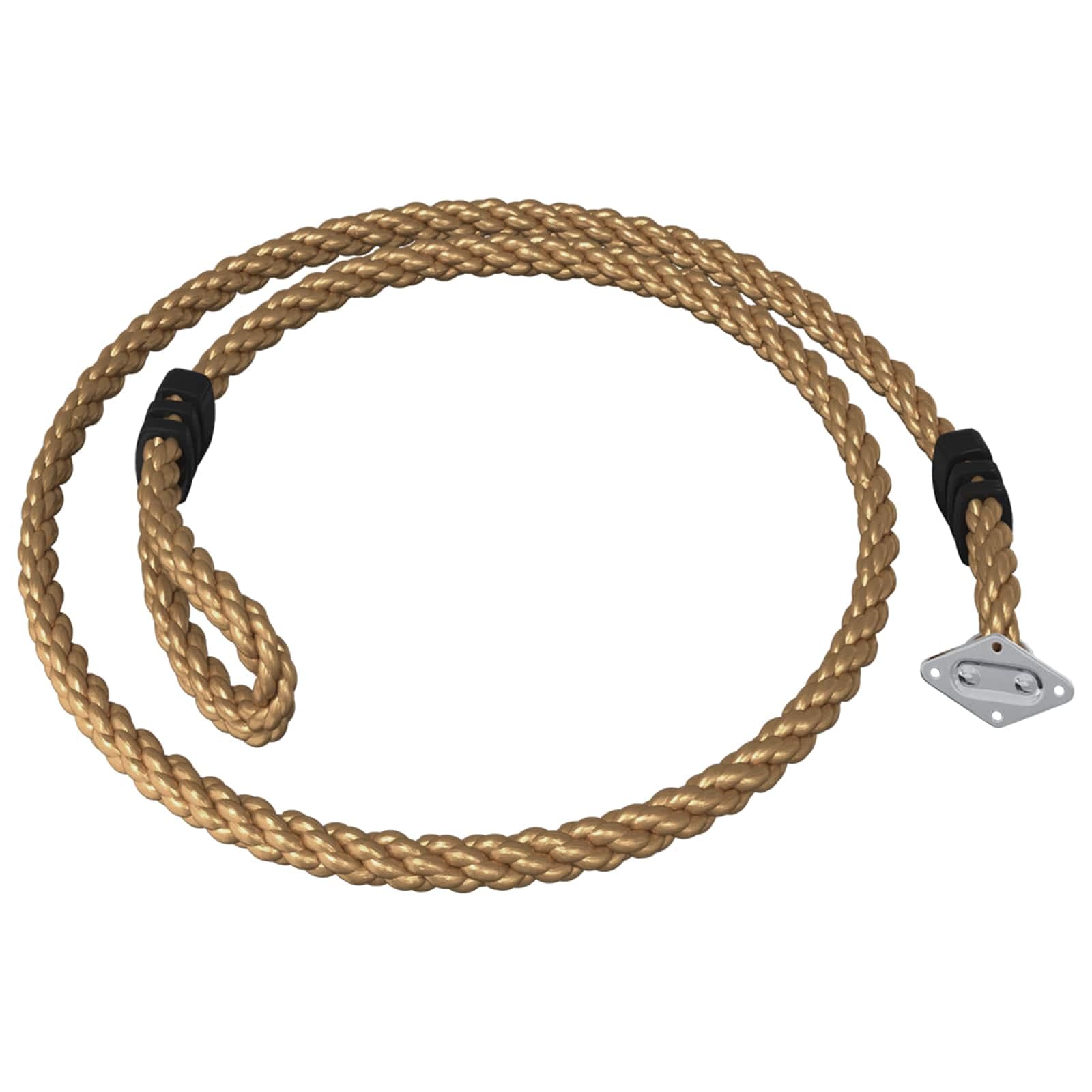 vidaXL Corda de Escalada Castanho Ø25 x 305 mm Náilon