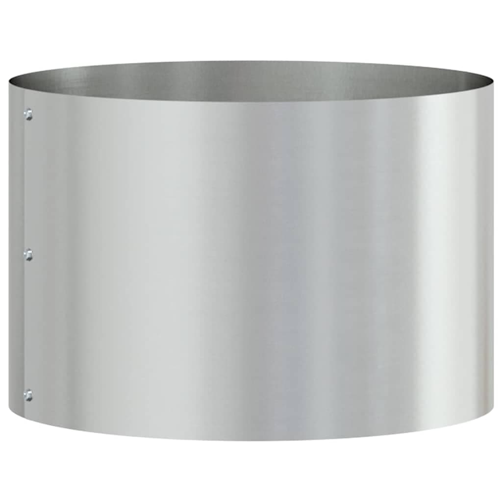 vidaXL Anel de Vaso Prateado 30 x 30 x 20 cm Aço Galvanizado