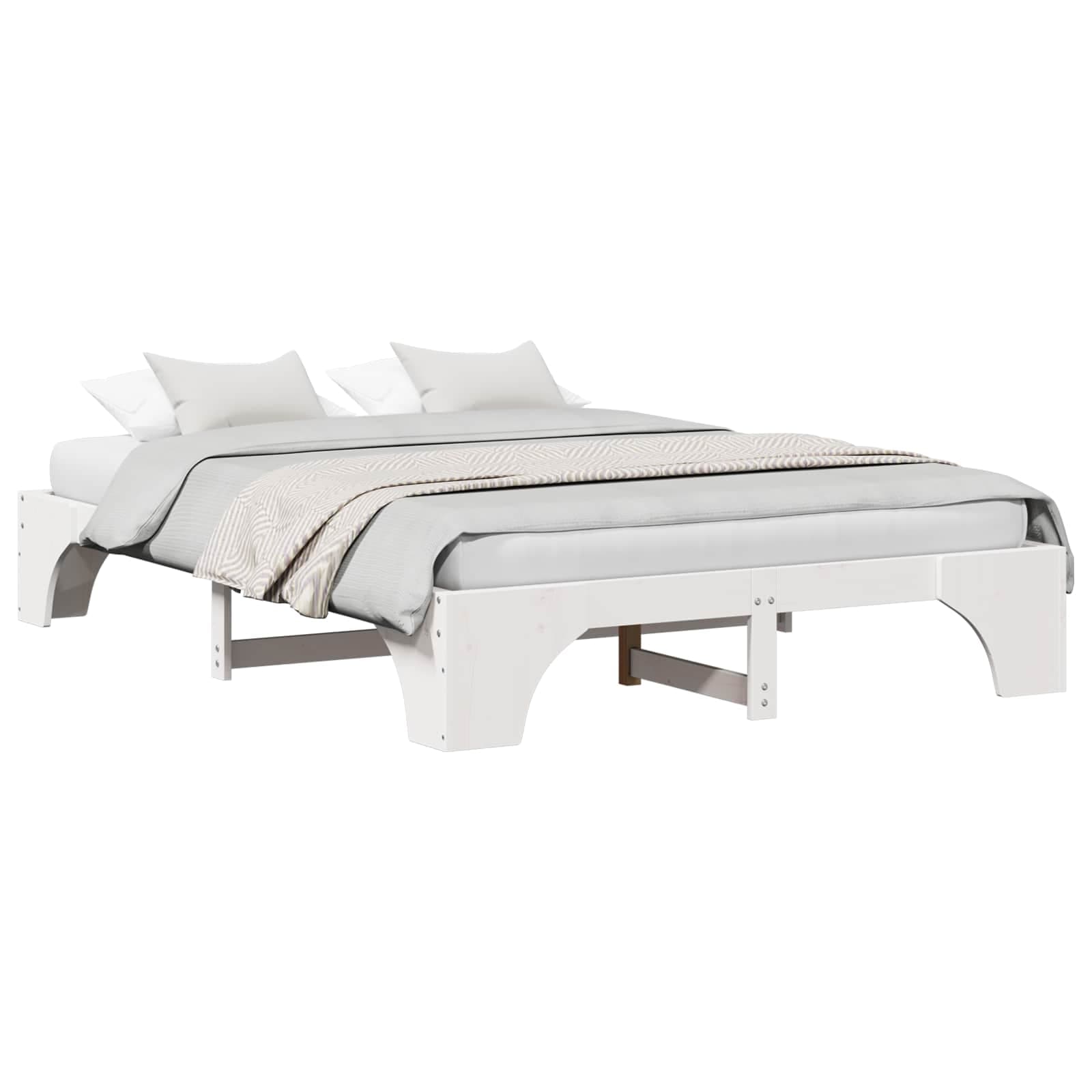 vidaXL Estrutura da Cama Branco 160 x 200 cm