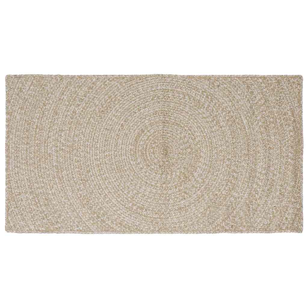 vidaXL Tapetes de área Natural e Preto 240 x 340 cm Juta