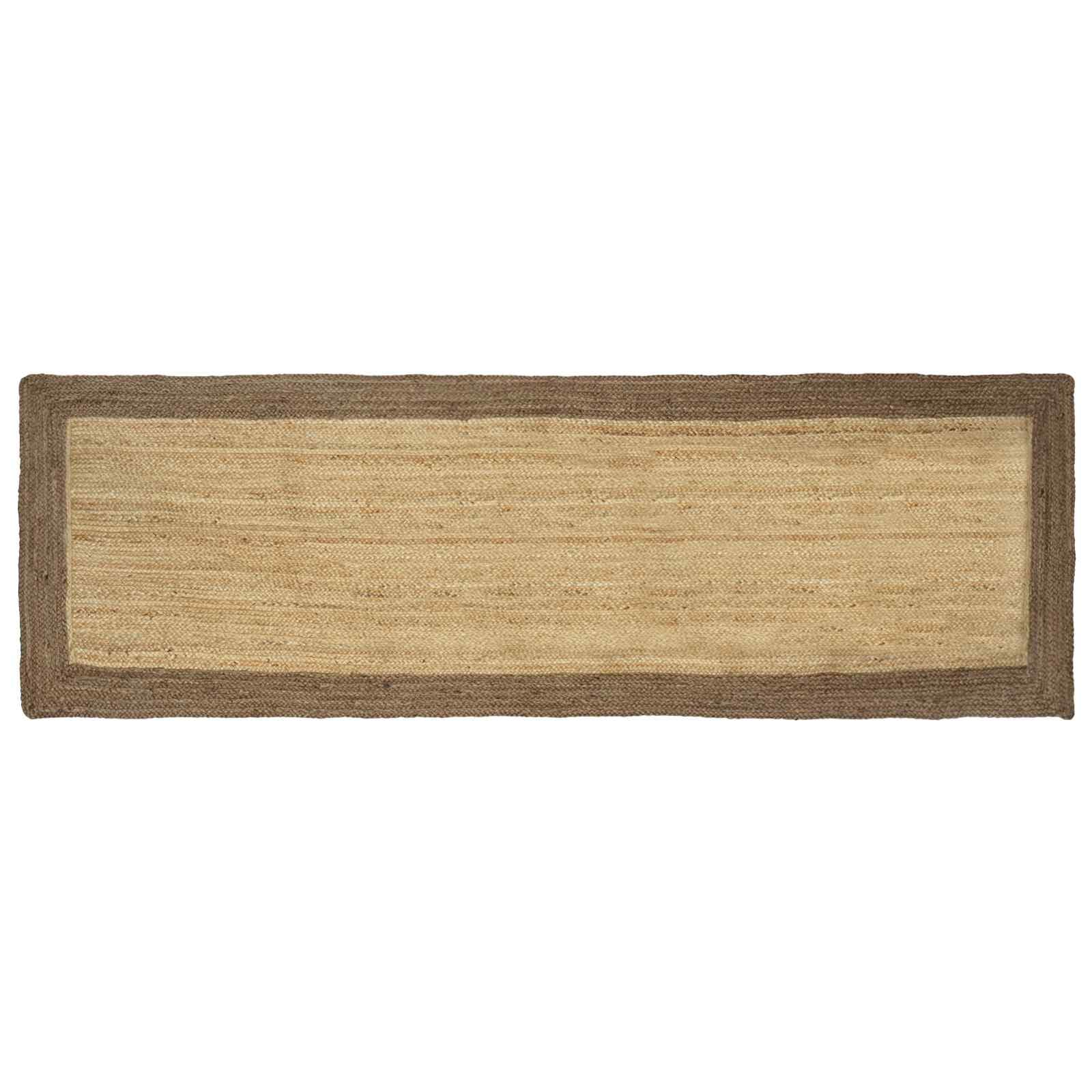 vidaXL Tapetes de área Cinzento 80 x 200 cm Juta