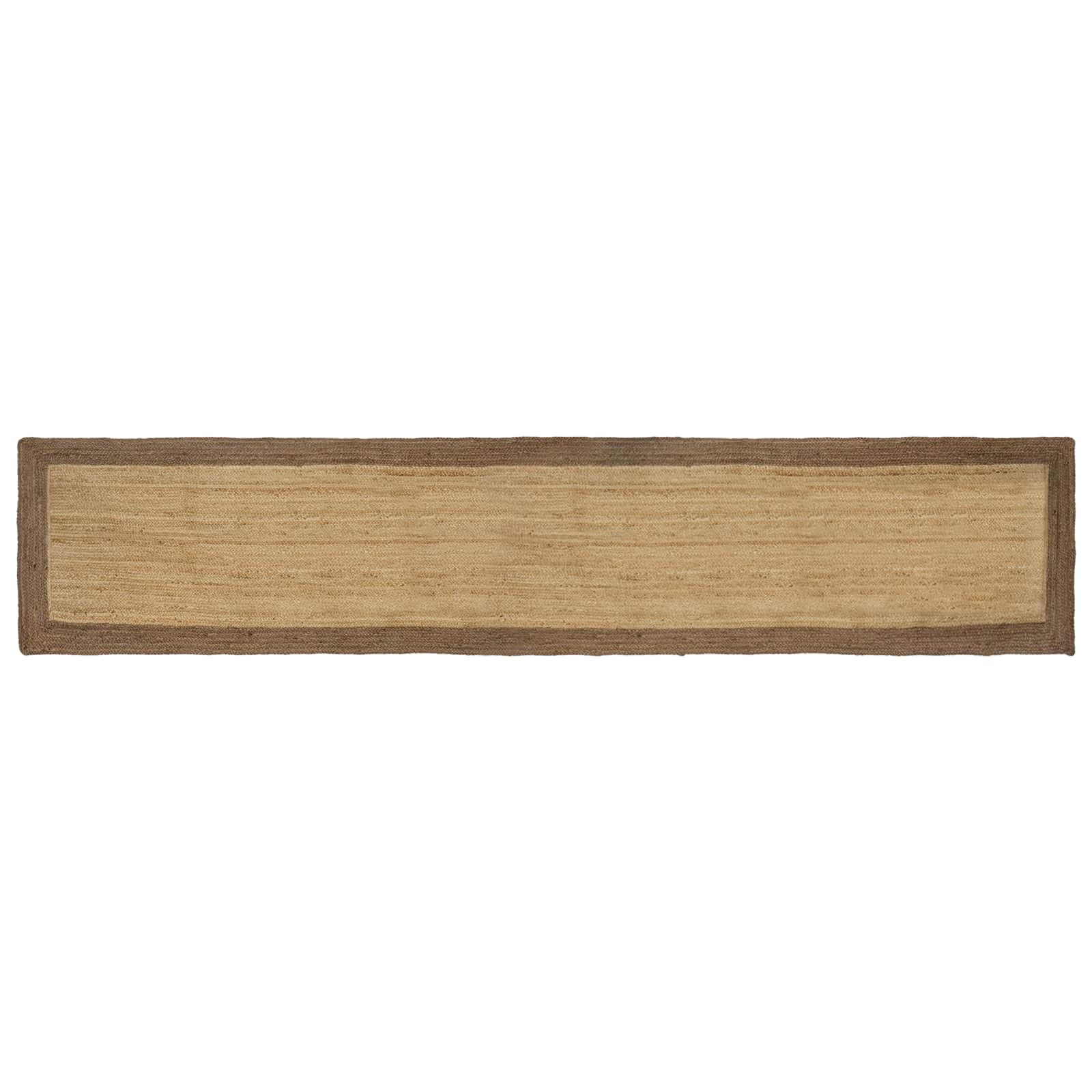 vidaXL Tapetes de área Cinzento 80 x 400 cm Juta