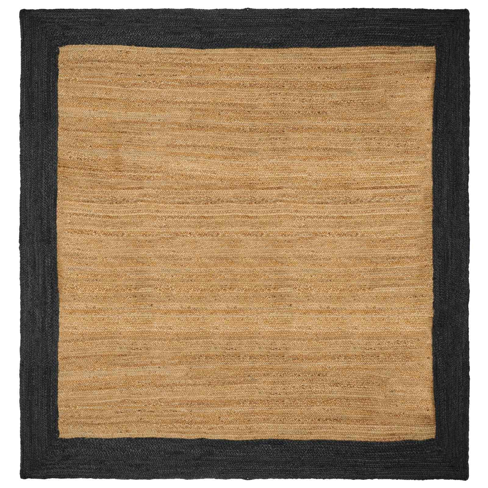 vidaXL Tapetes de área Cinzento-Escuro 300 x 300 cm Juta