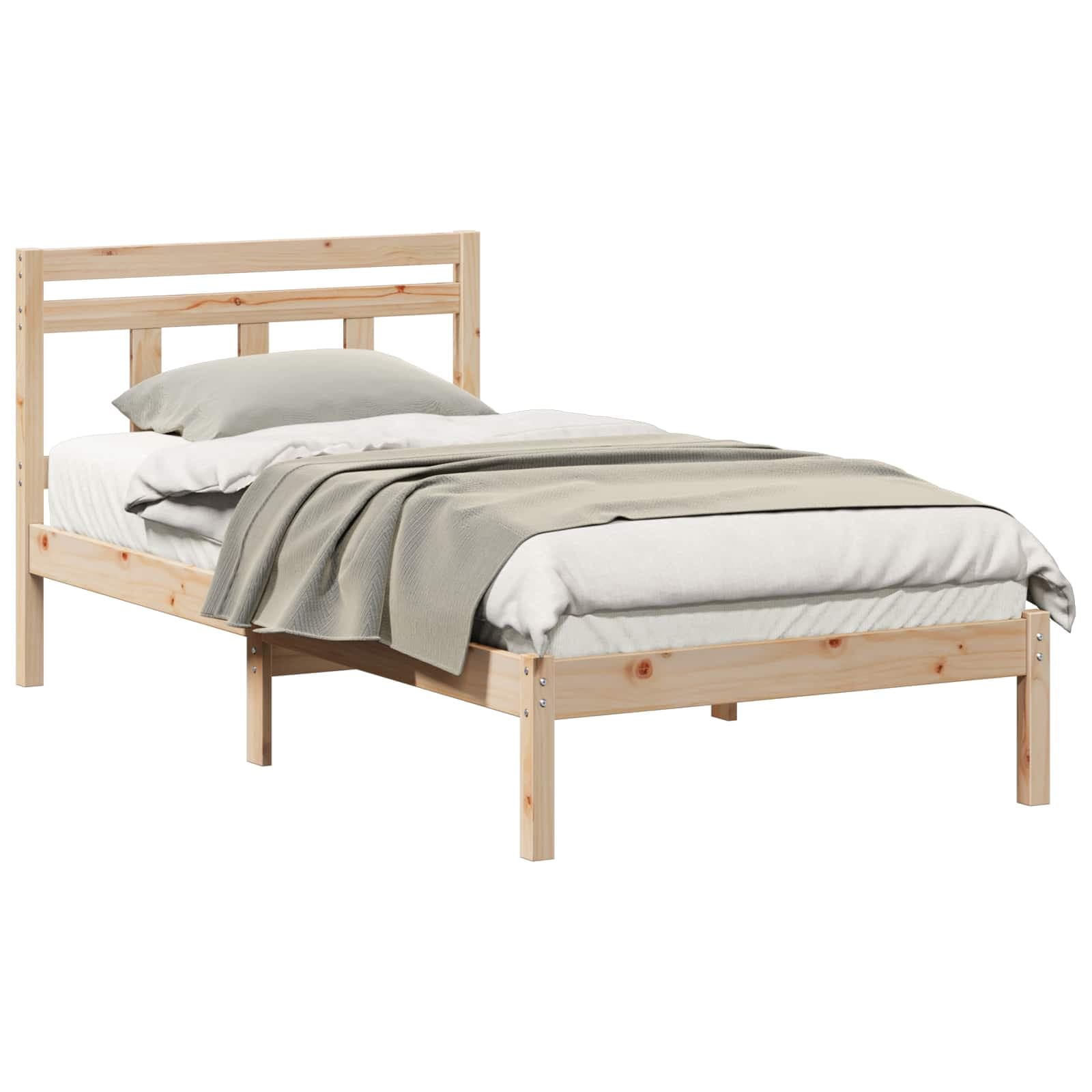 vidaXL Estrutura da Cama Castanho 80 x 200 cm
