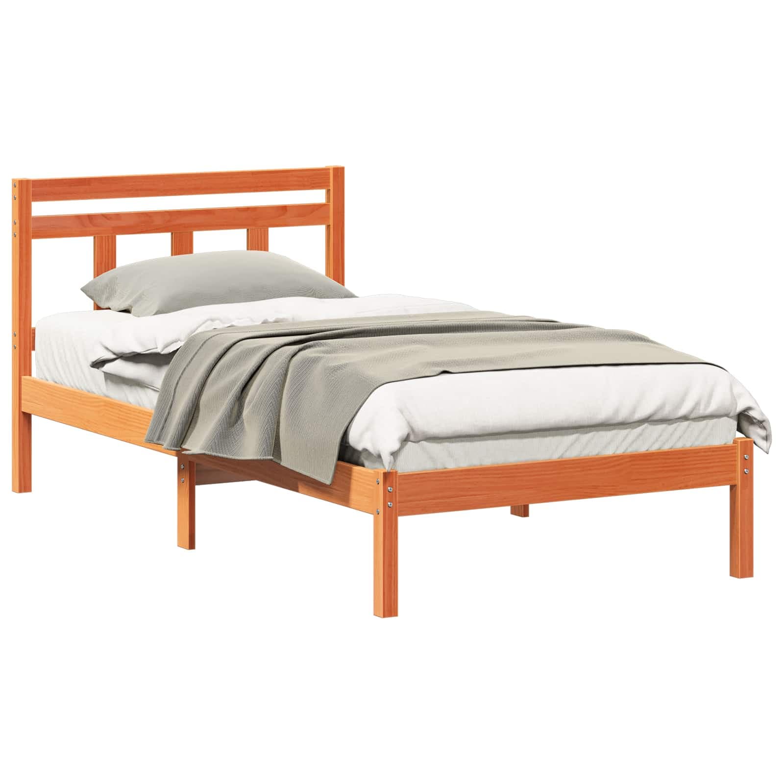 vidaXL Estrutura da Cama Castanho 80 x 200 cm