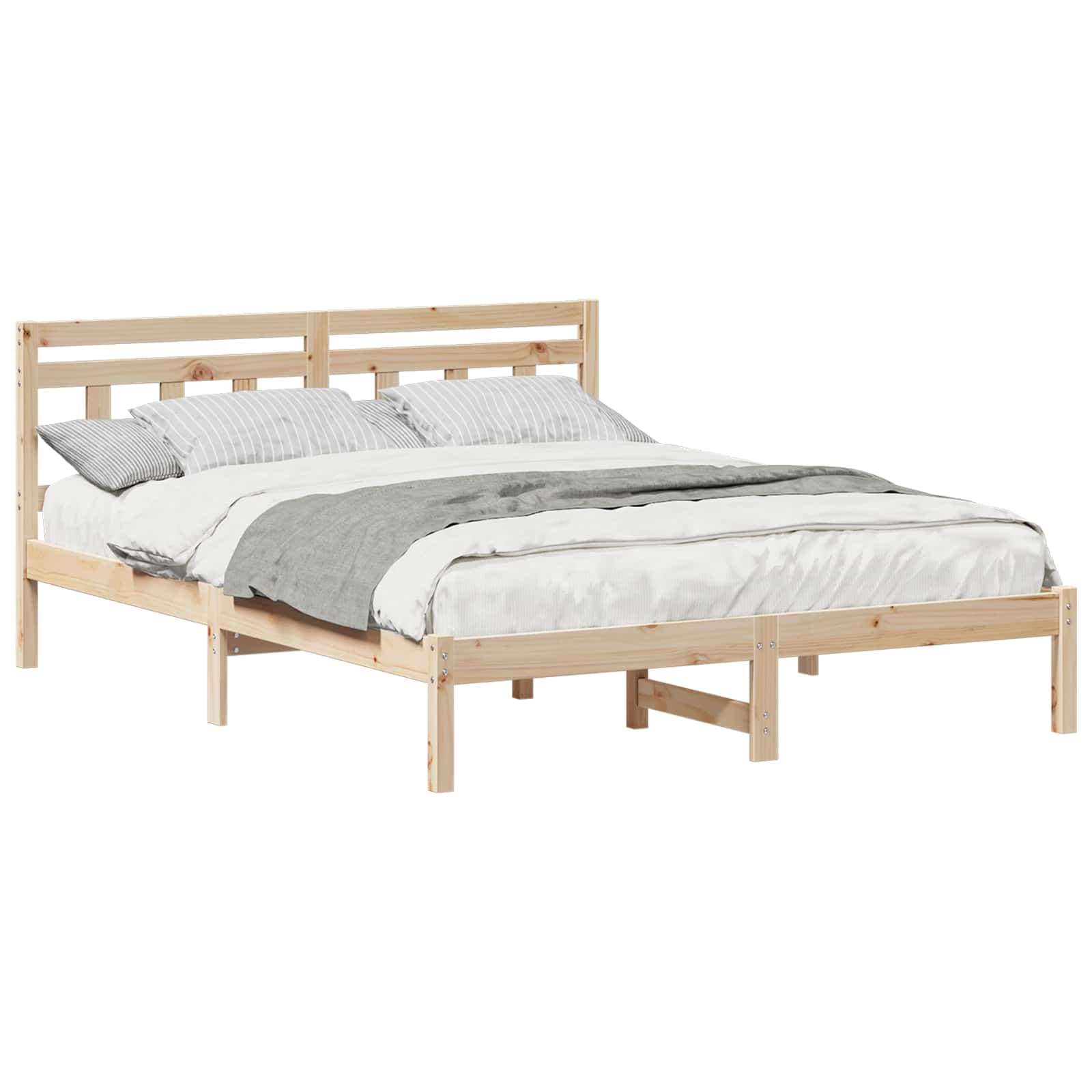 vidaXL Estrutura da Cama Castanho 140 x 200 cm