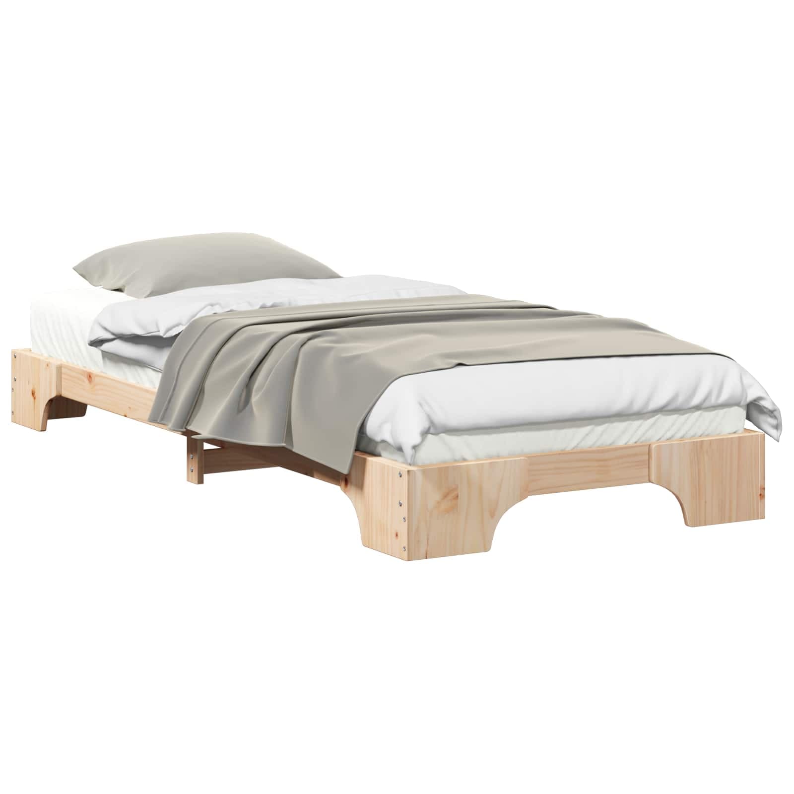 vidaXL Estrutura da Cama Castanho 100 x 210 cm