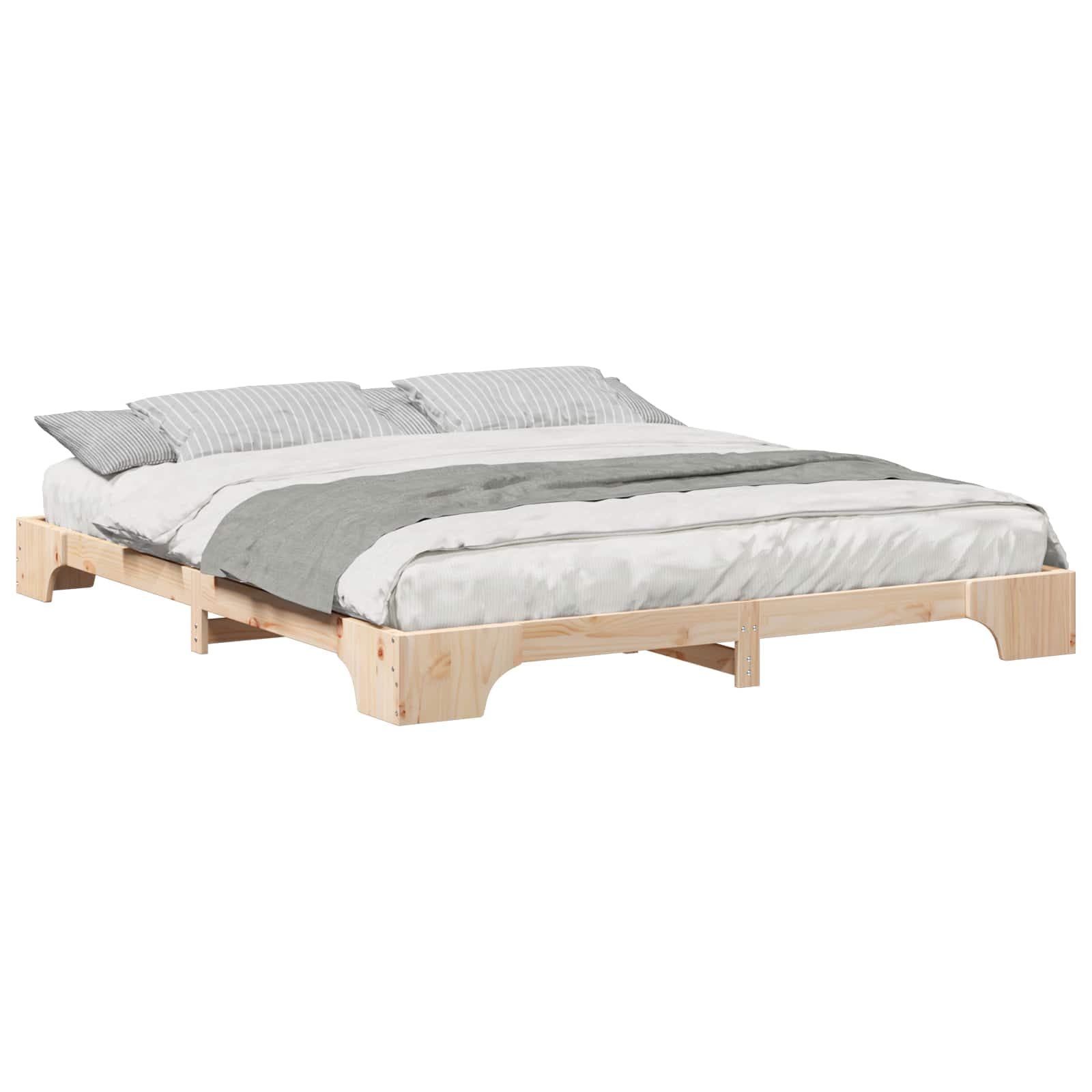 vidaXL Estrutura da Cama Castanho 180 x 220 cm