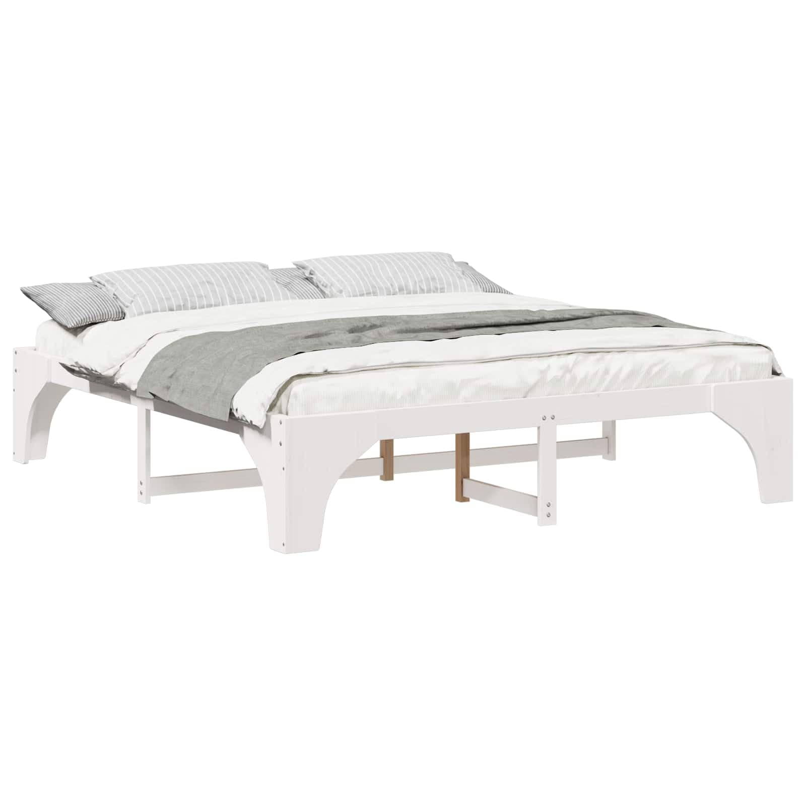 vidaXL Estrutura da Cama Branco 180 x 200 cm