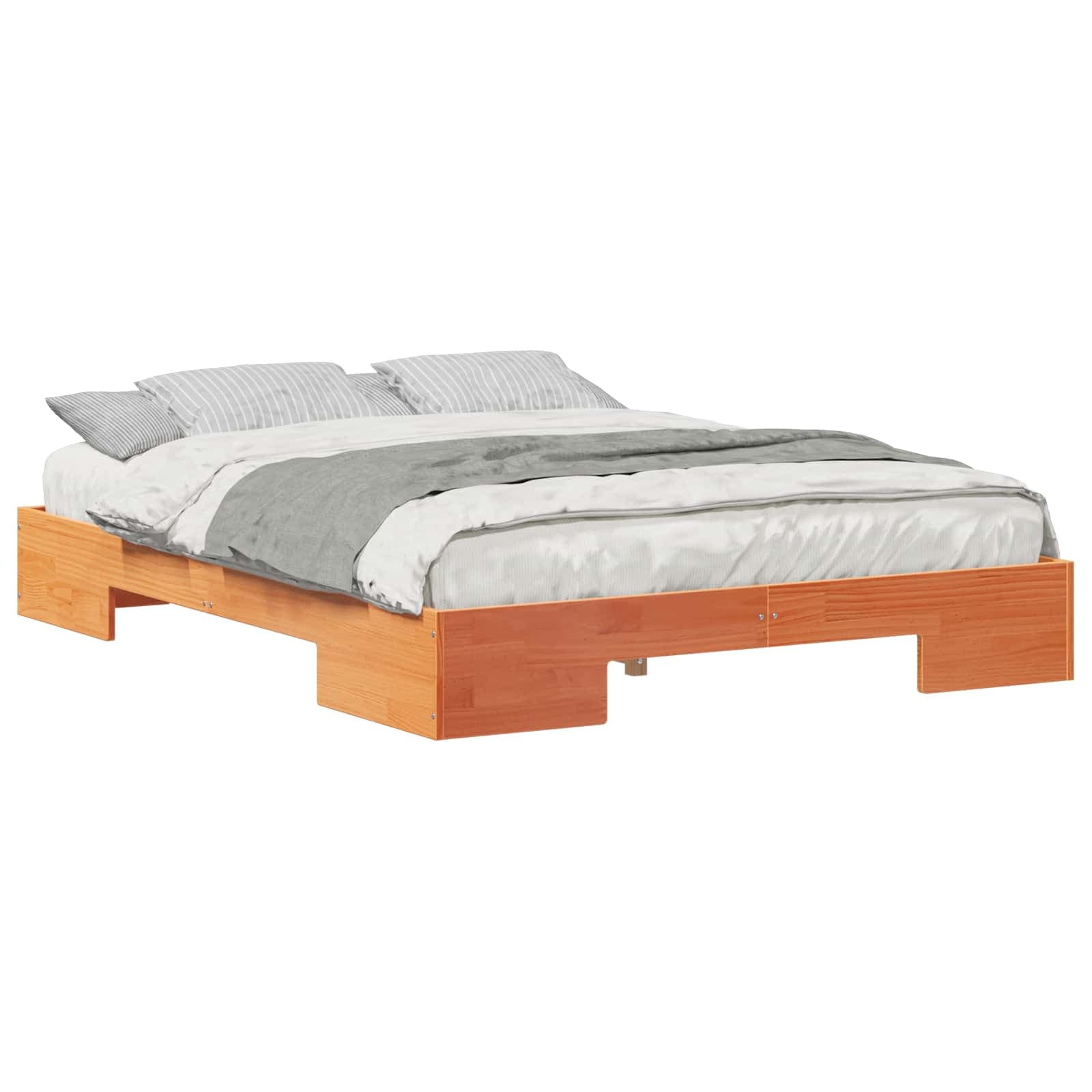 vidaXL Estrutura da Cama Castanho 160 x 200 cm