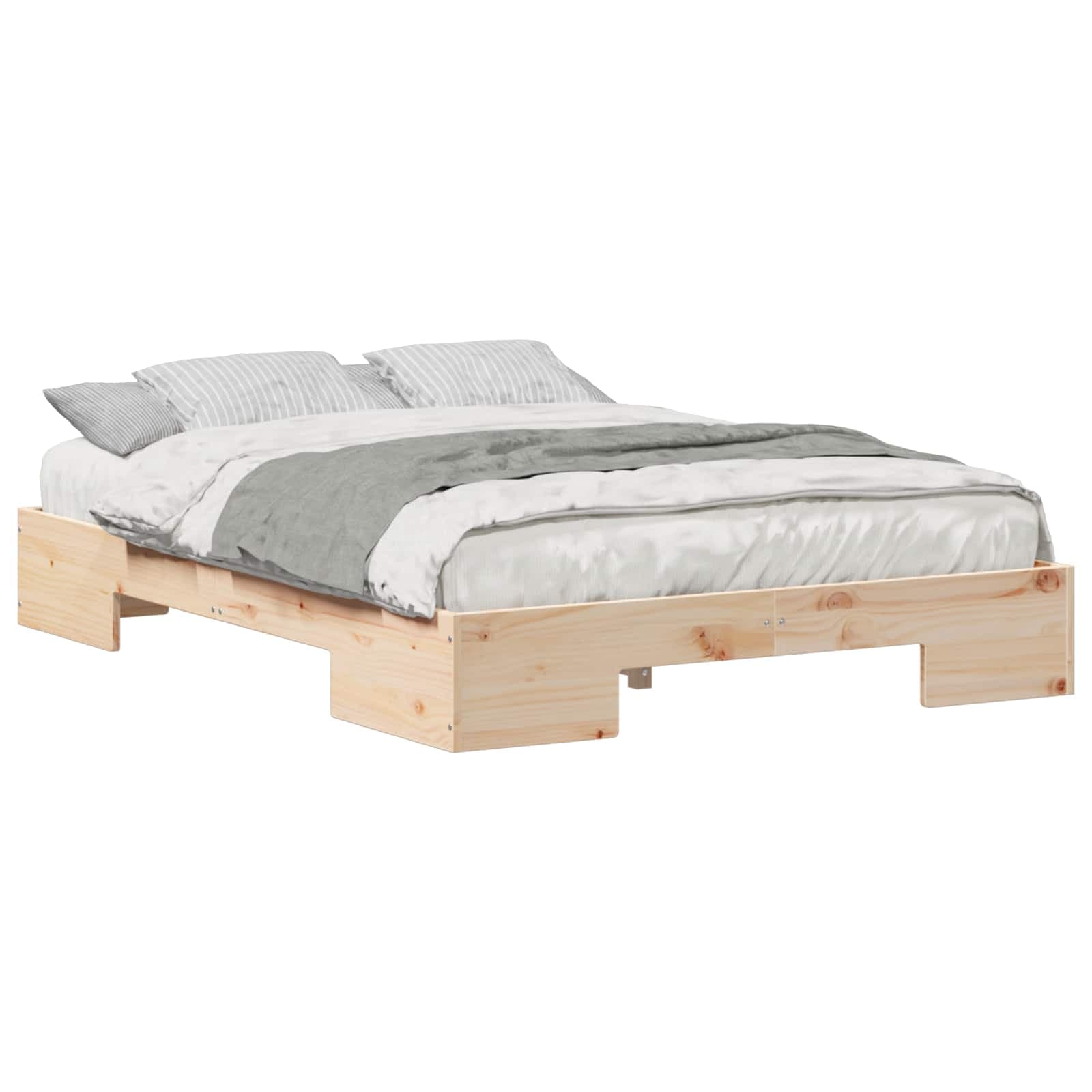 vidaXL Estrutura da Cama Castanho 120 x 200 cm