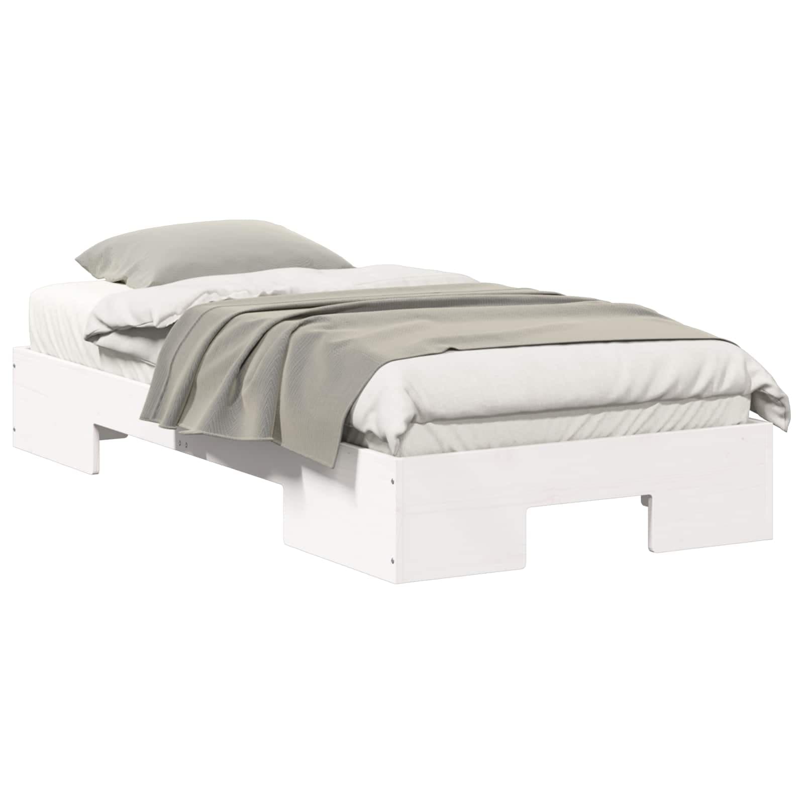 vidaXL Estrutura da Cama Branco 80 x 200 cm