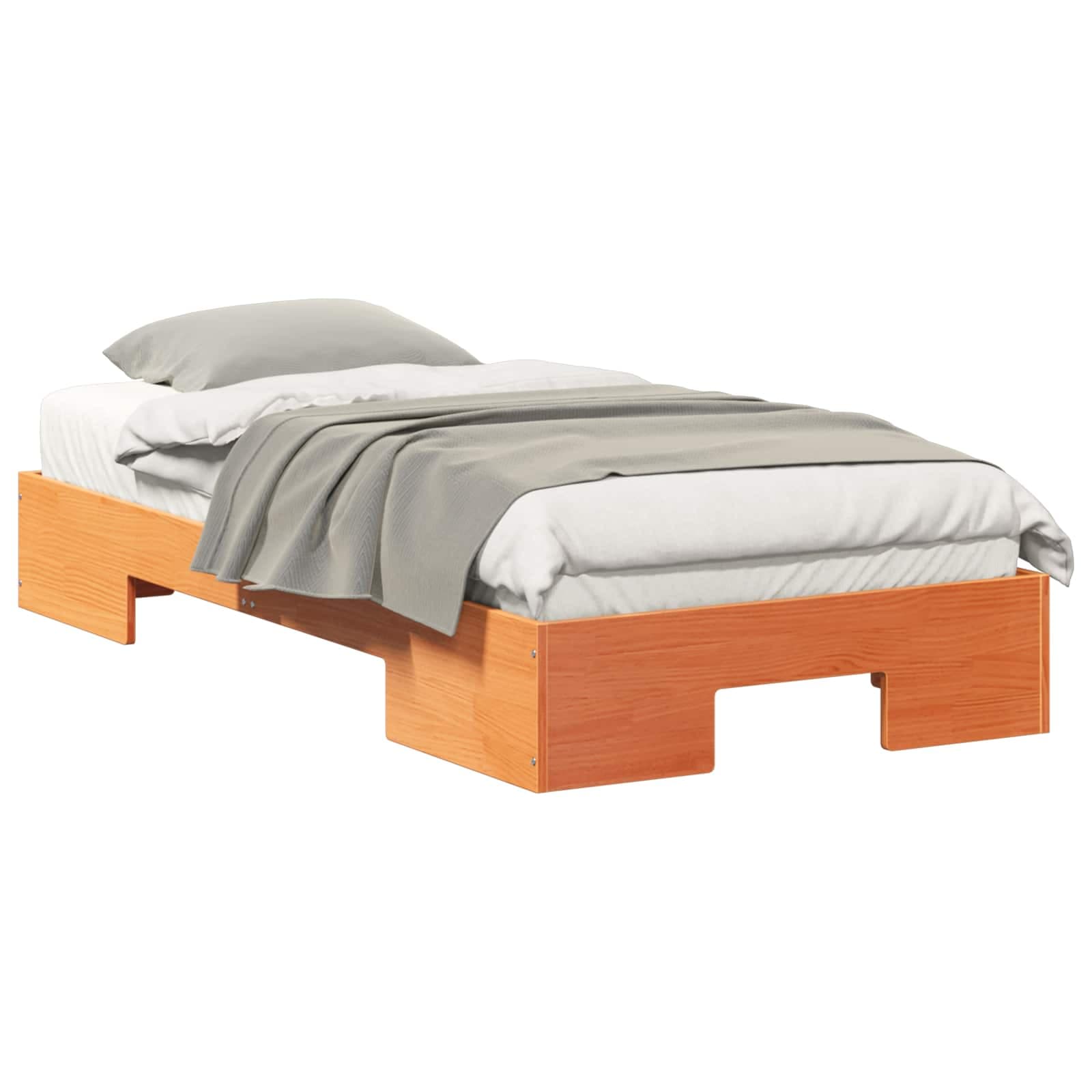 vidaXL Estrutura da Cama Castanho 80 x 200 cm