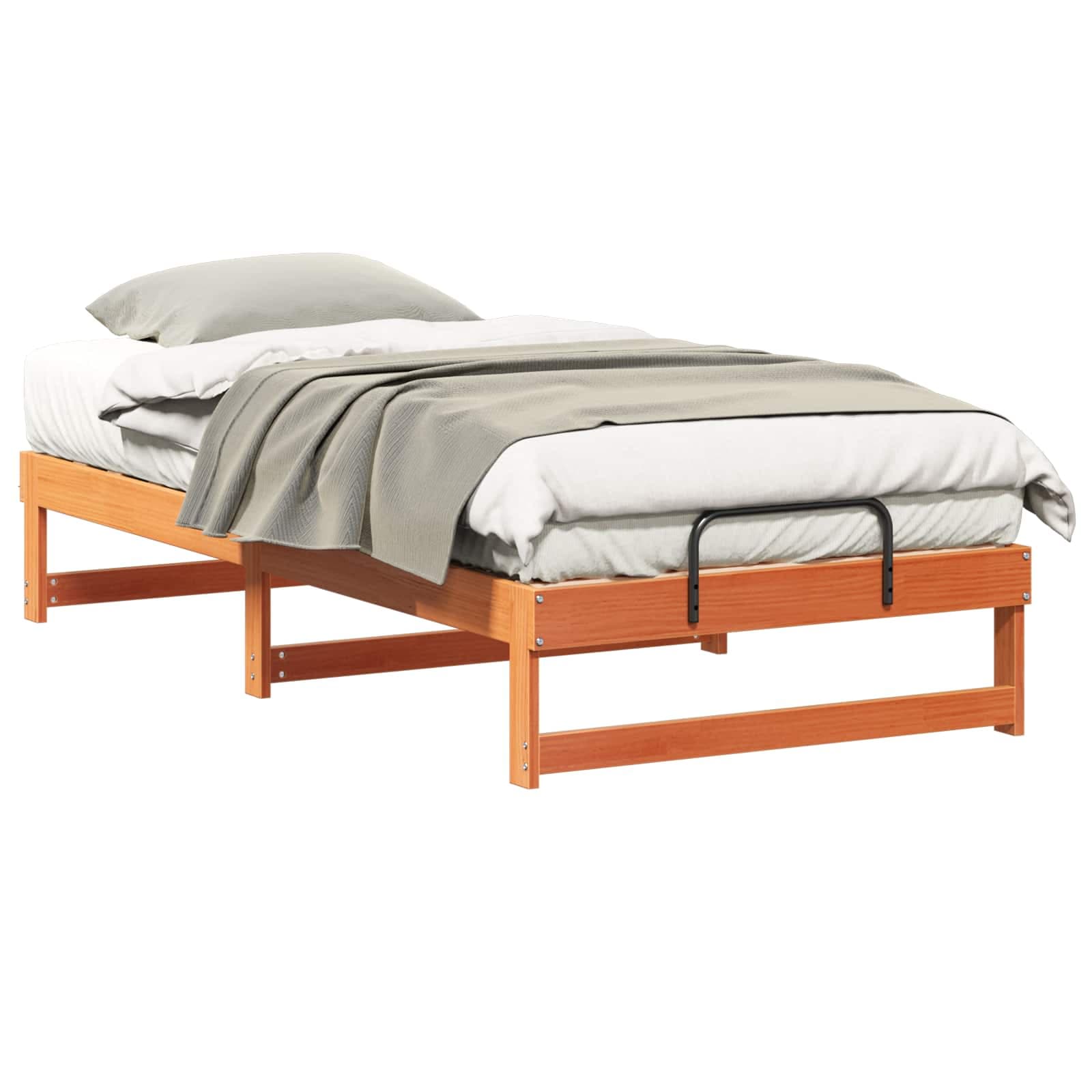 vidaXL Estrutura da Cama Castanho 75 x 190 cm