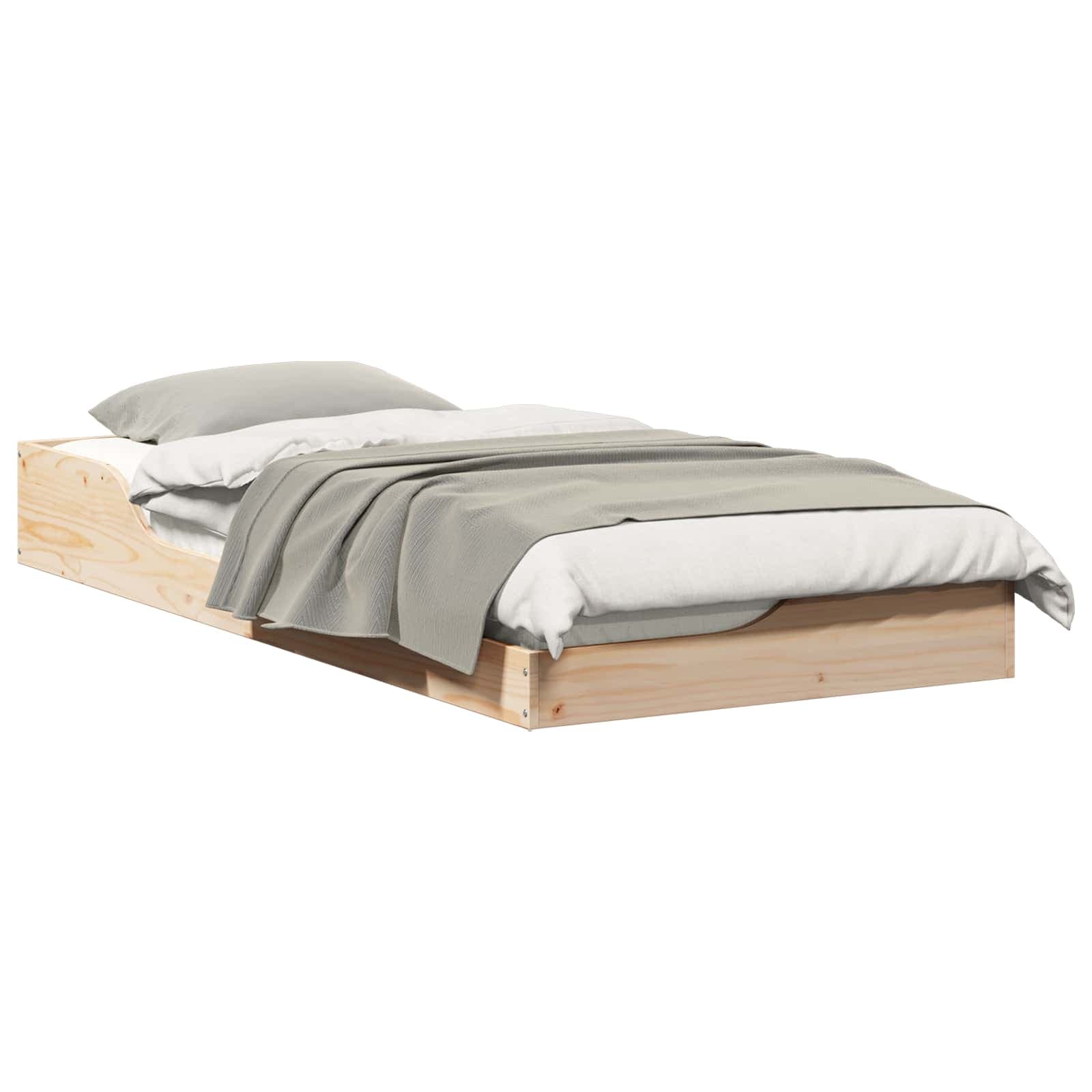 vidaXL Estrutura da Cama Castanho 100 x 200 cm