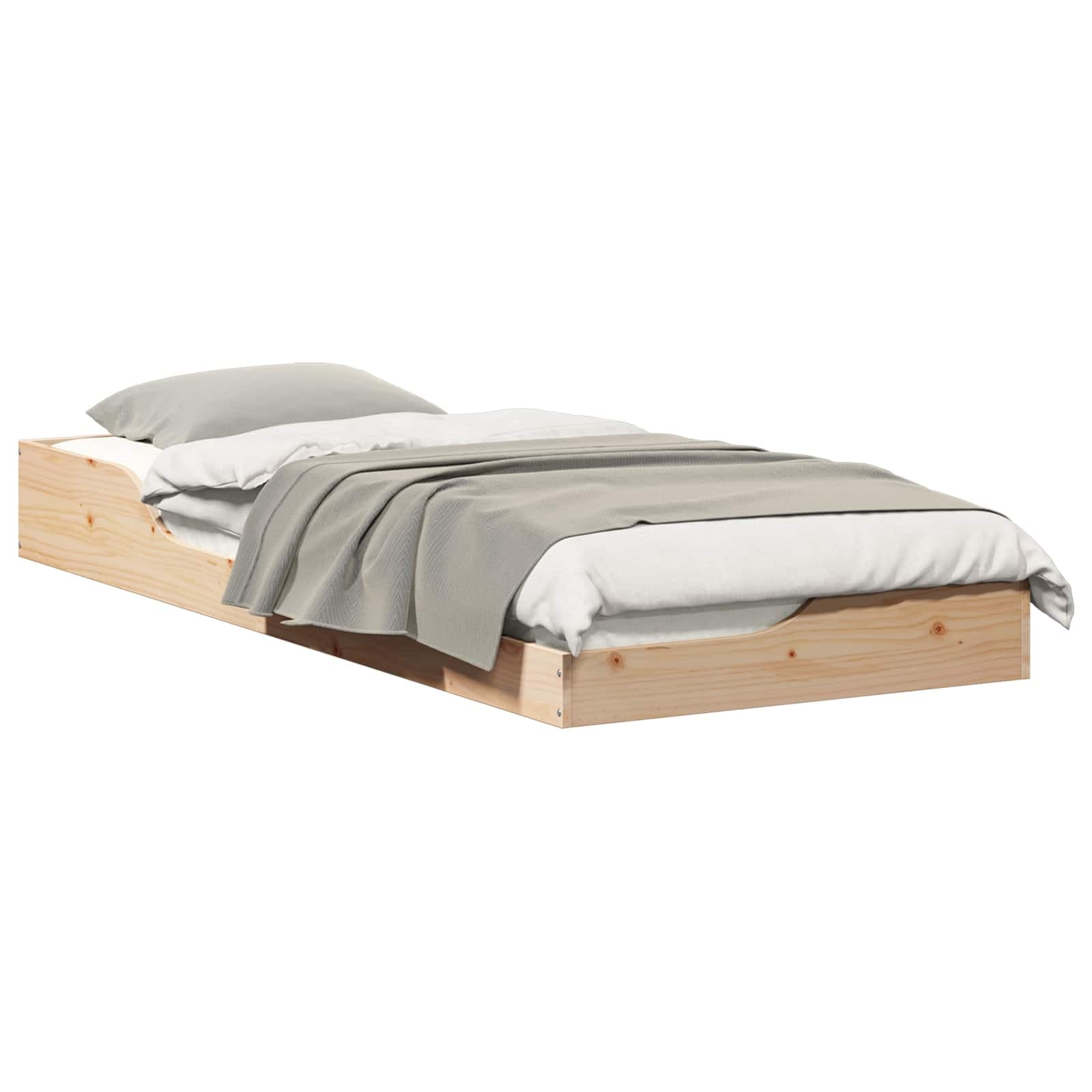 vidaXL Estrutura da Cama Castanho 80 x 220 cm