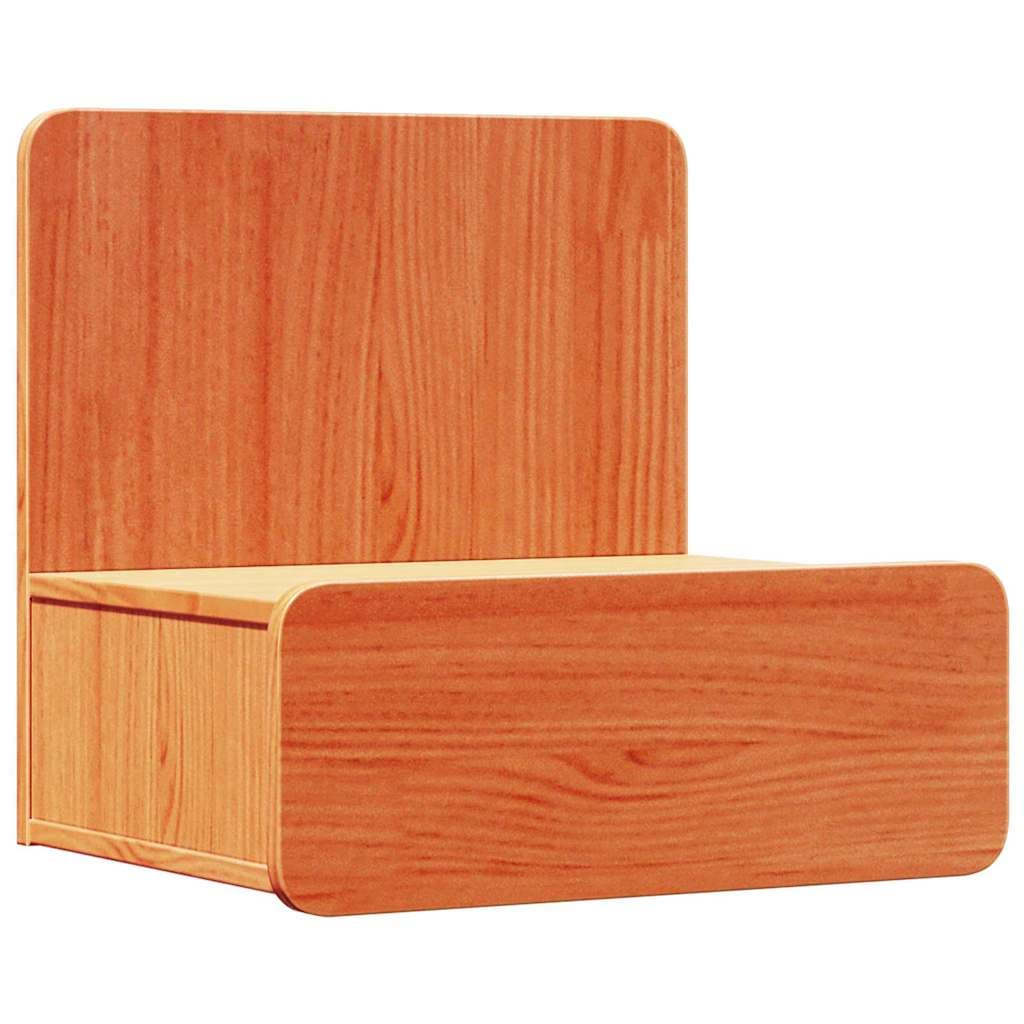 vidaXL Mesa-de-cabeceira com gaveta Marrom Cera 44 x 32,5 x 40 cm
