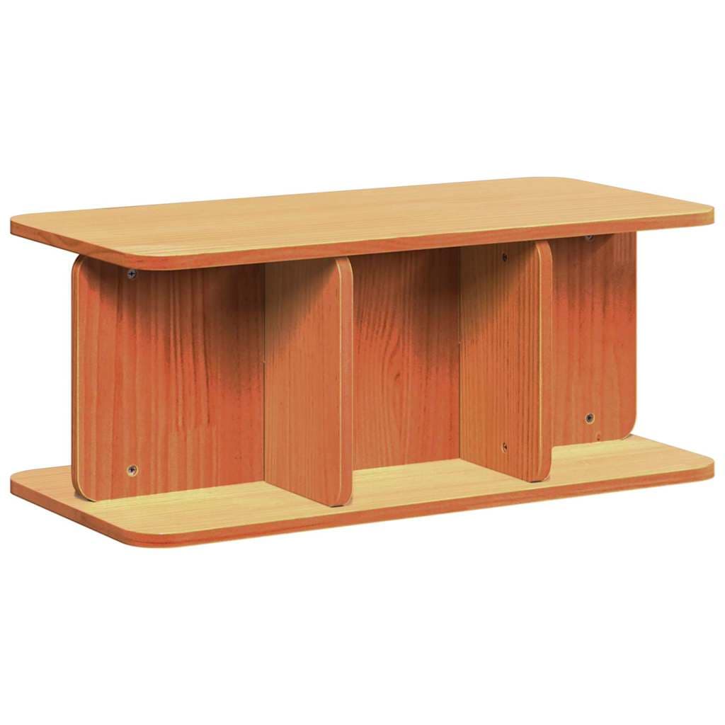 vidaXL Mesa de centro Marrom Cera 80 x 39,5 x 33,5 cm