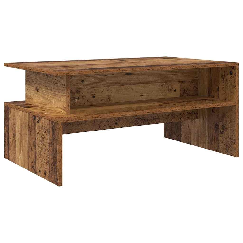 vidaXL Mesa de centro Madeira antiga 90 x 55 x 42,5 cm