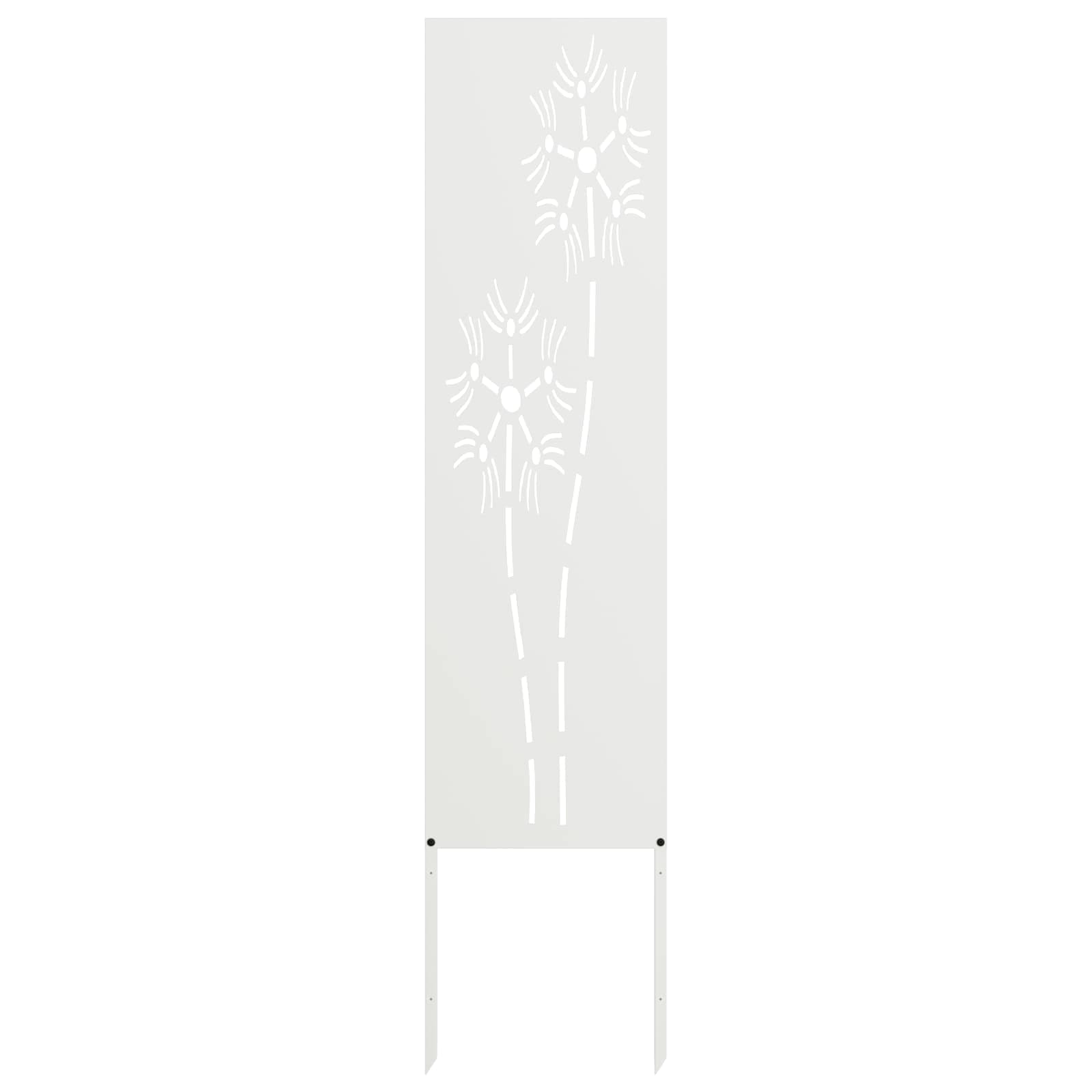 vidaXL Tela de Privacidade para Jardim Fretwork Branco 32 x 140 cm