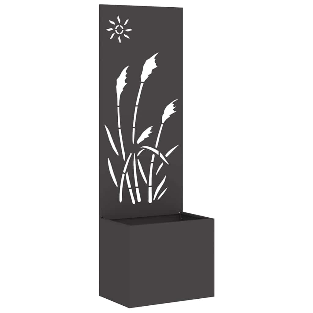 vidaXL Tela de Privacidade para Jardim Fretwork Preto 50 x 150 cm