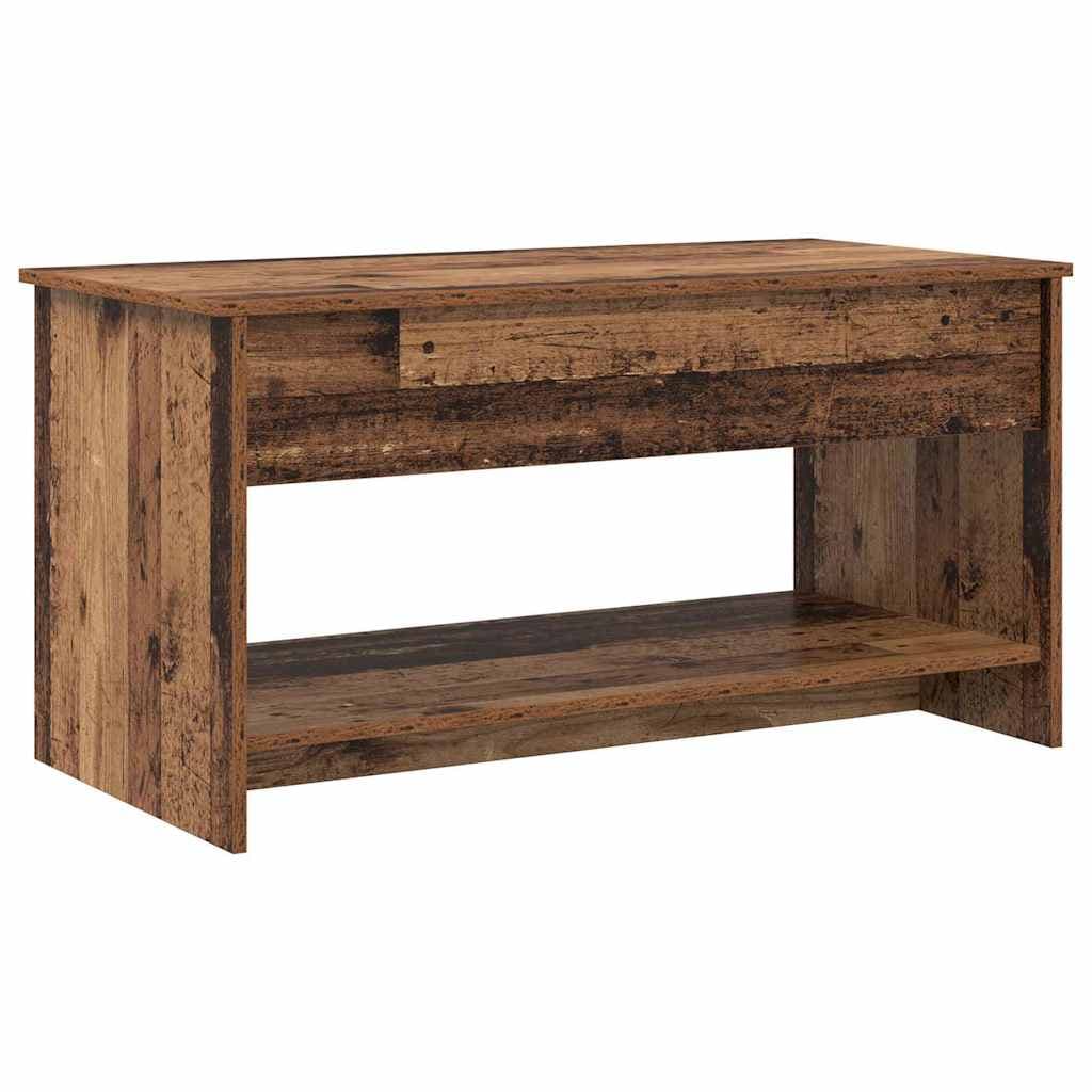 vidaXL Mesa de centro Madeira Antiga 80 x 50,5 x 41,5 cm